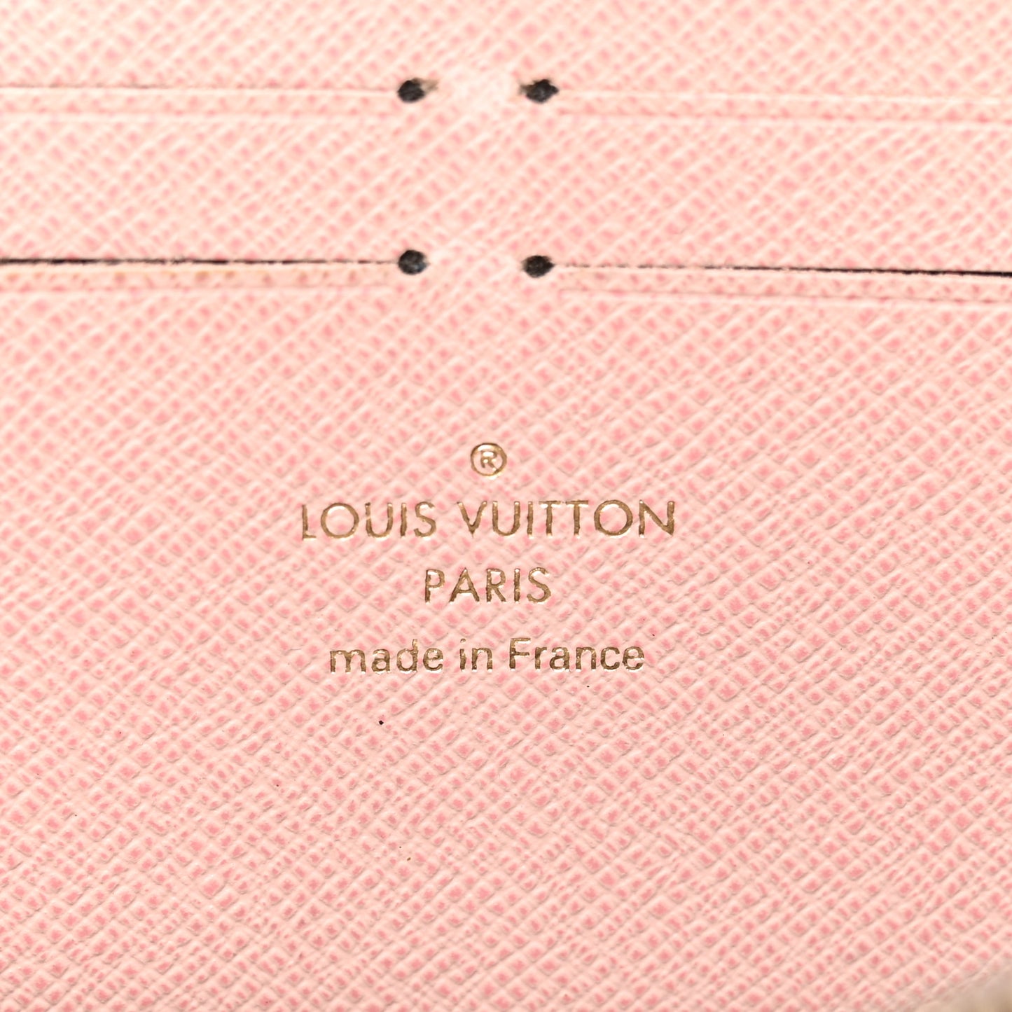 LOUIS VUITTON Monogram Clemence Wallet Rose Ballerine