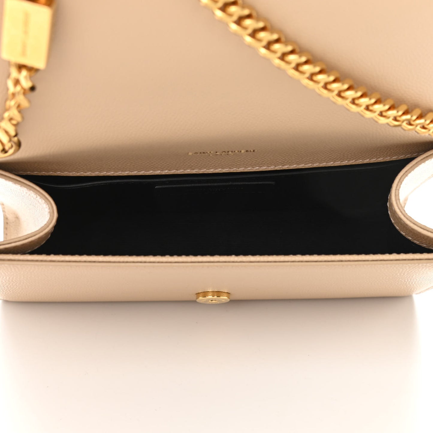 Grain De Poudre Small Monogram Kate Satchel Dark Beige