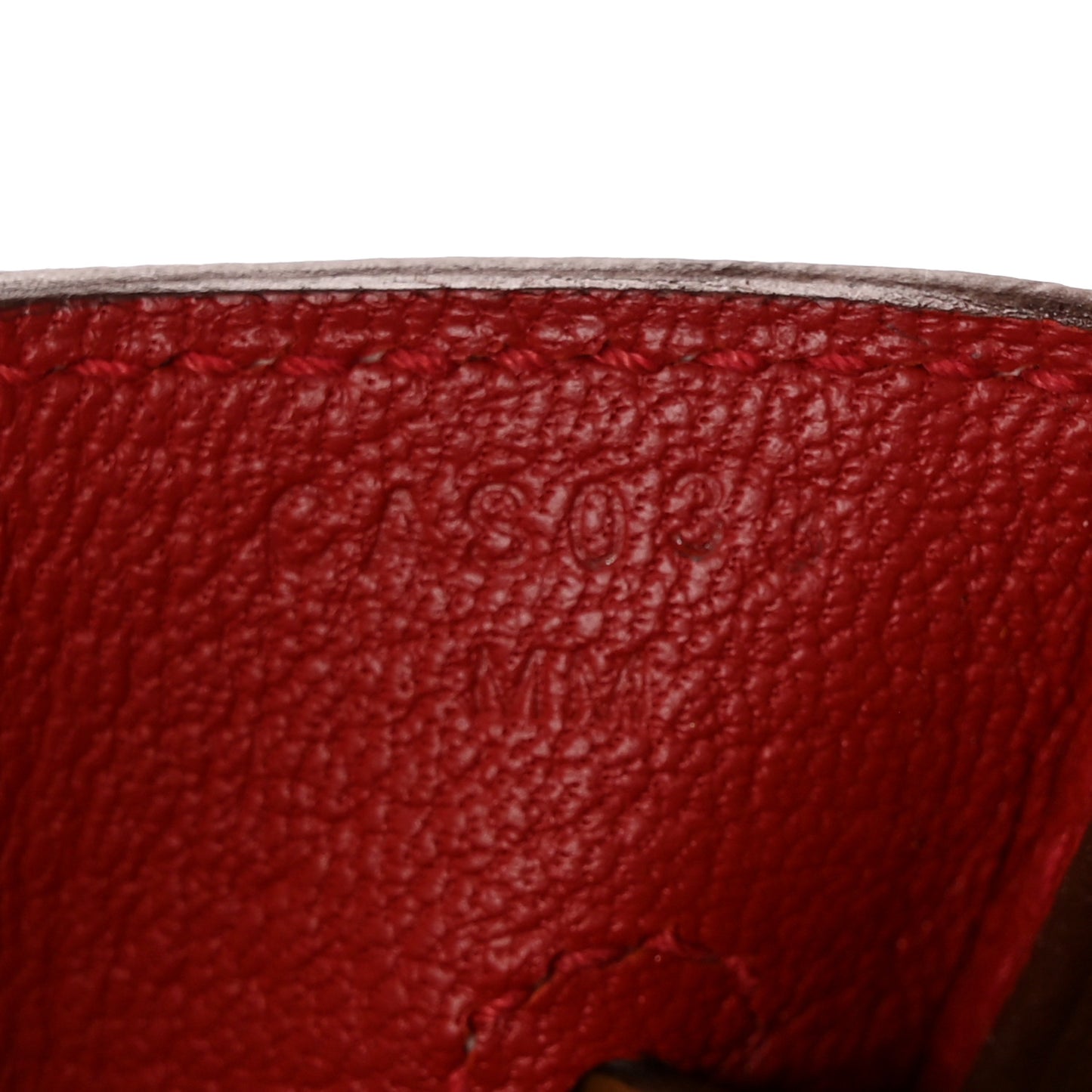 Togo Horseshoe Birkin 30 Gold Vermillion