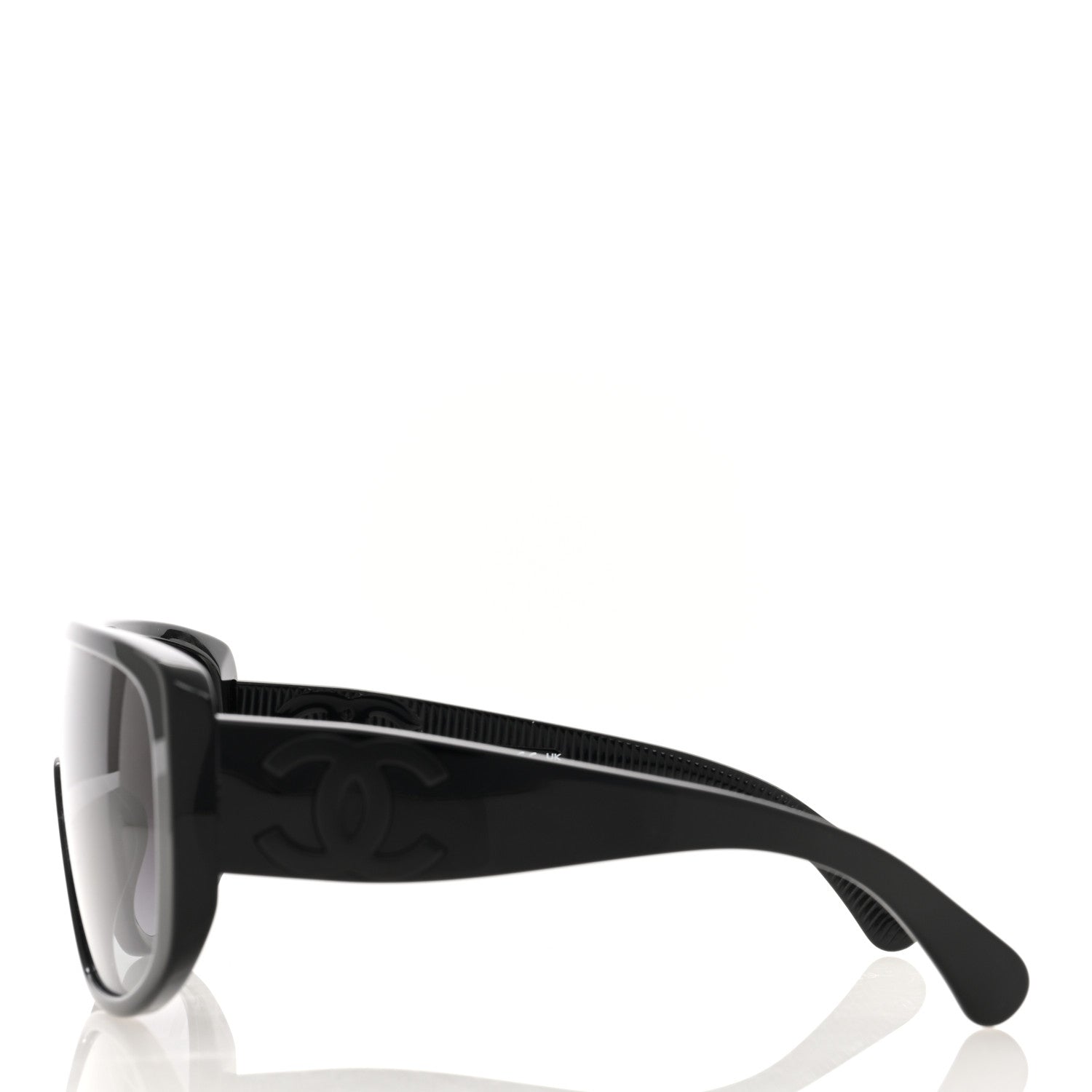 Chanel Acetate Shield Sunglasses 5495A Black 3 of 8