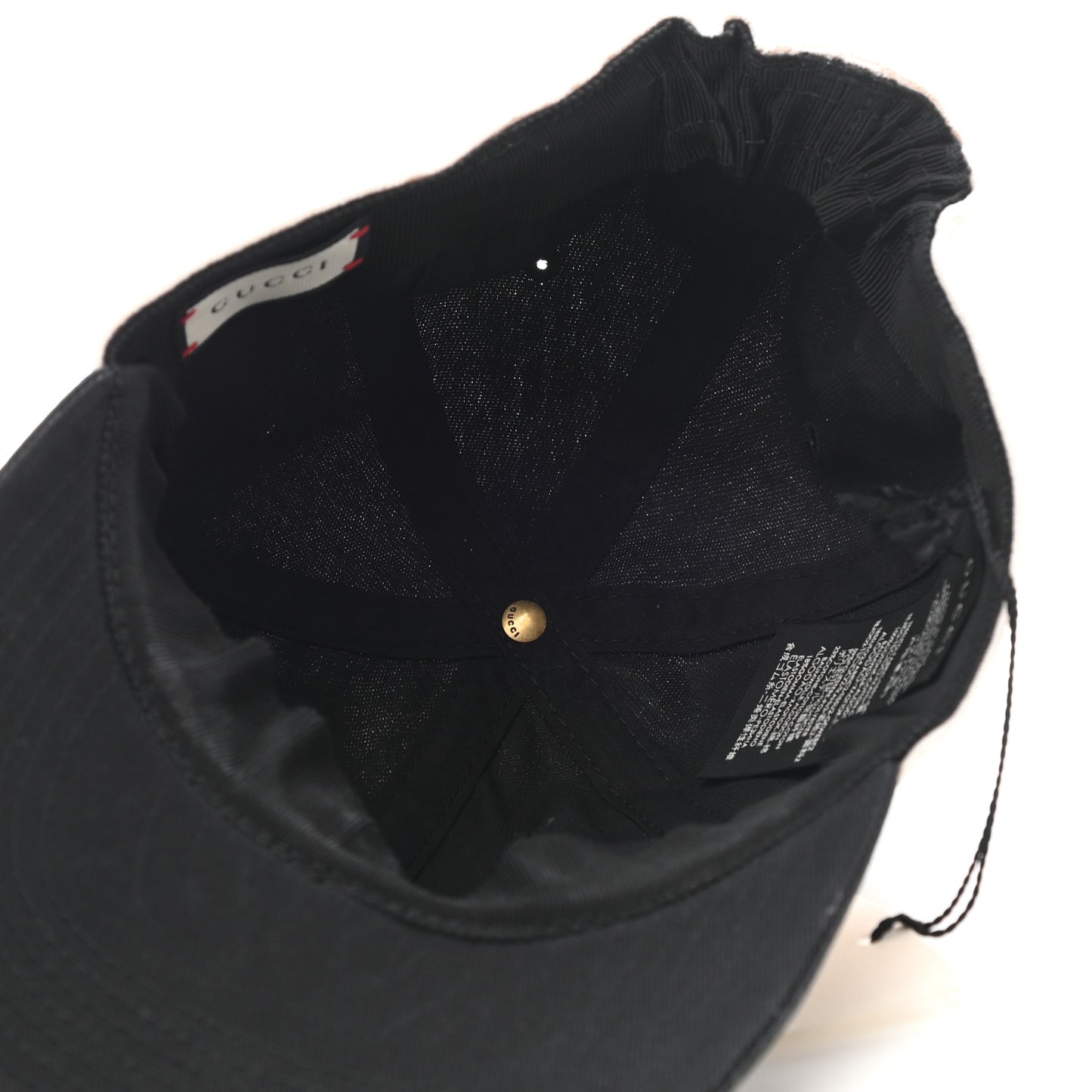 Gabardine Gucci Headband Baseball Hat M Black
