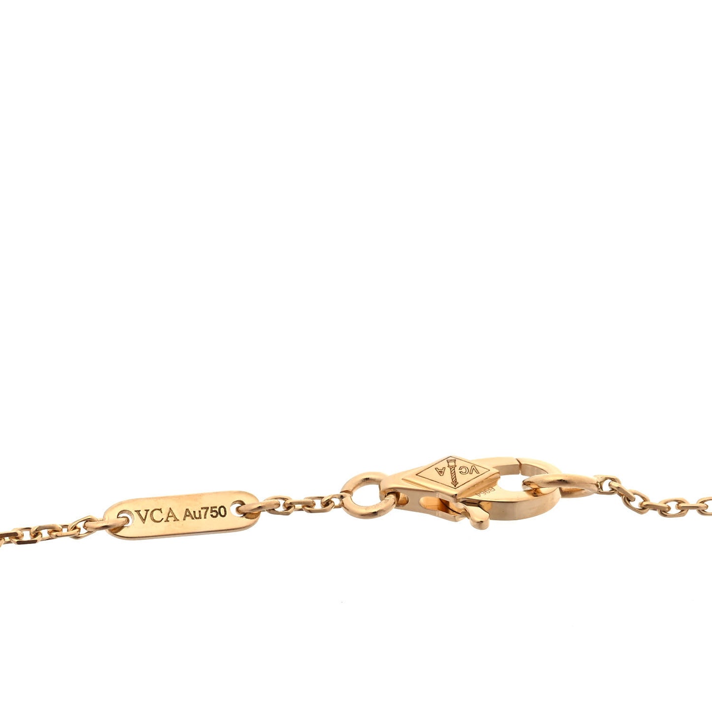 18K Yellow Gold Mother of Pearl Sweet Alhambra Bracelet