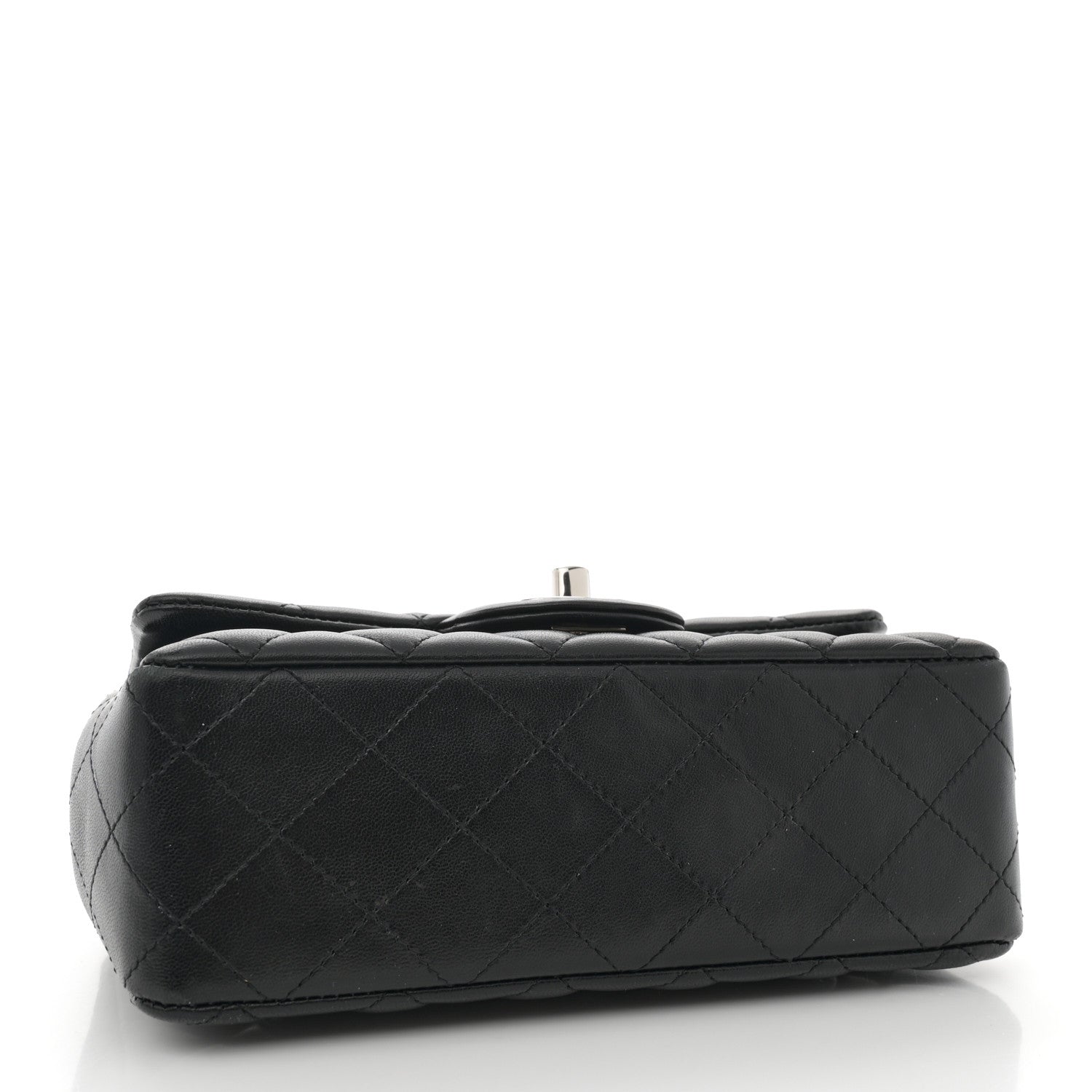 Chanel Lambskin Quilted Mini Rectangular Flap Black 4 of 11