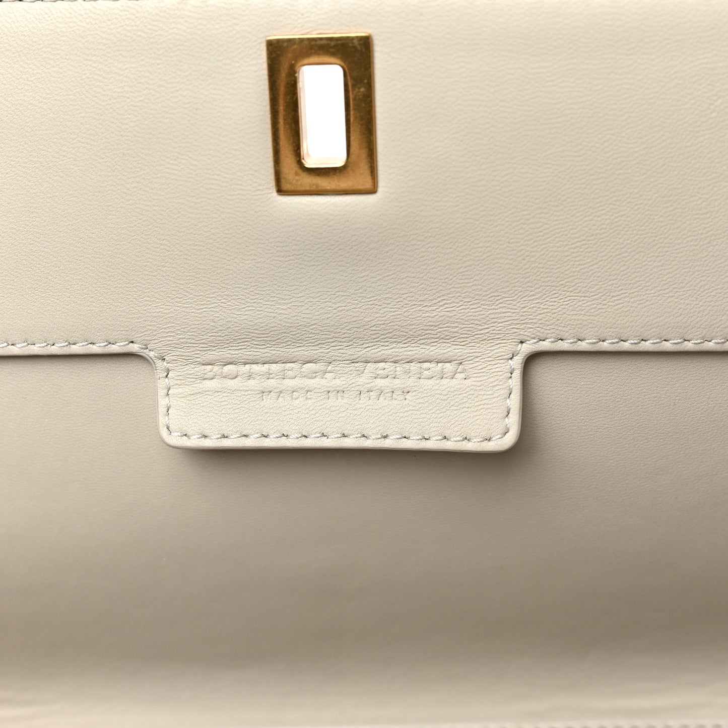 Snakeskin Small BV Angle Shoulder Bag Brown