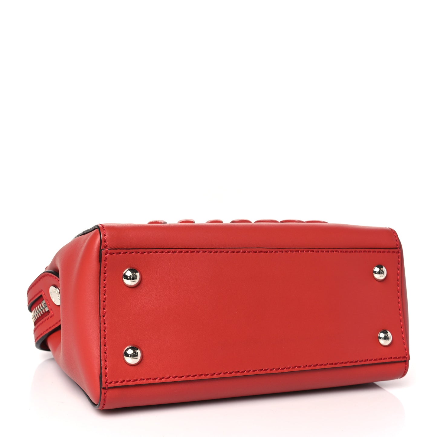 Vitello Baltico Dolce Nappa Lace Up Small Dotcom Click Chain Satchel Bloody Mary