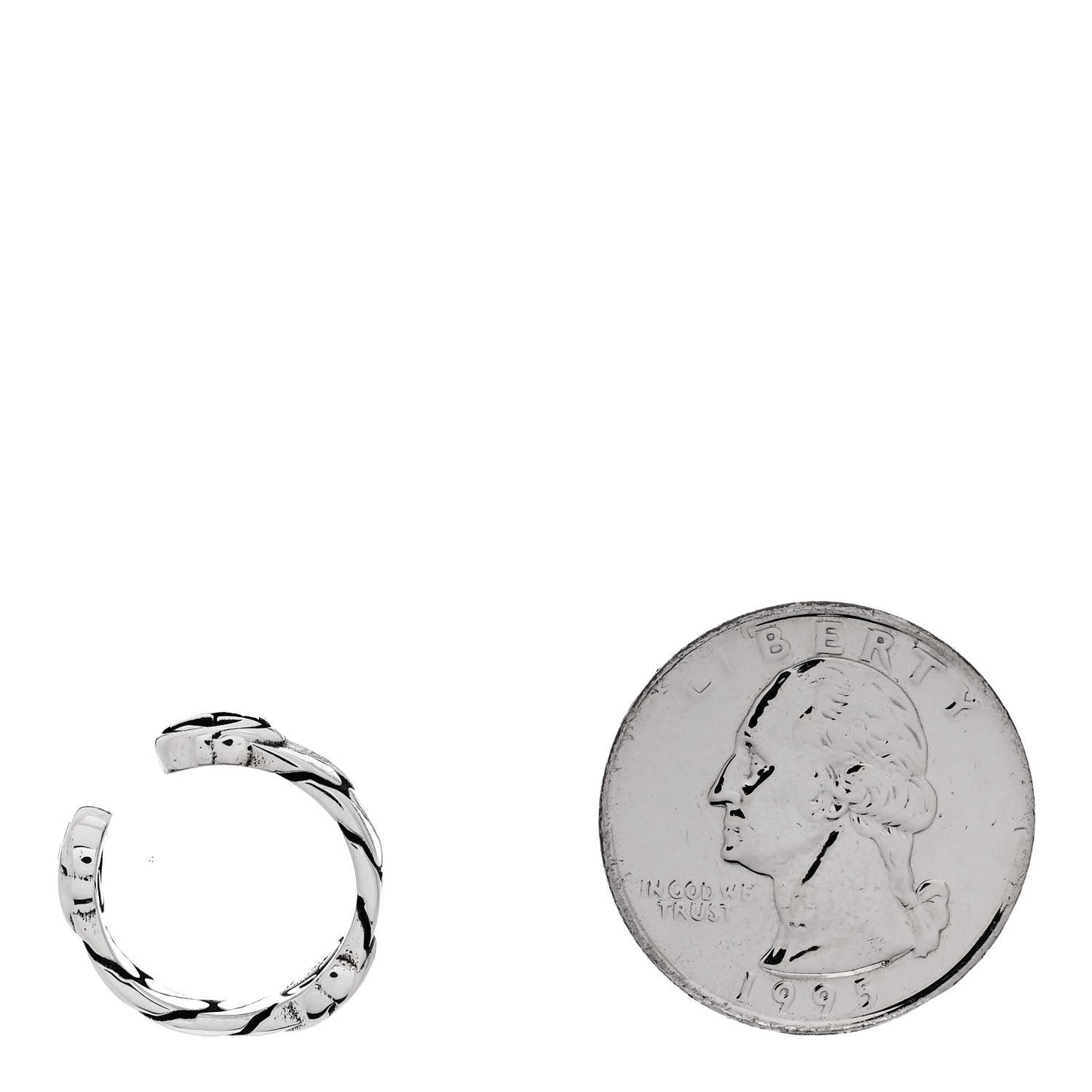 Sterling Silver Interlocking G Ear Cuff