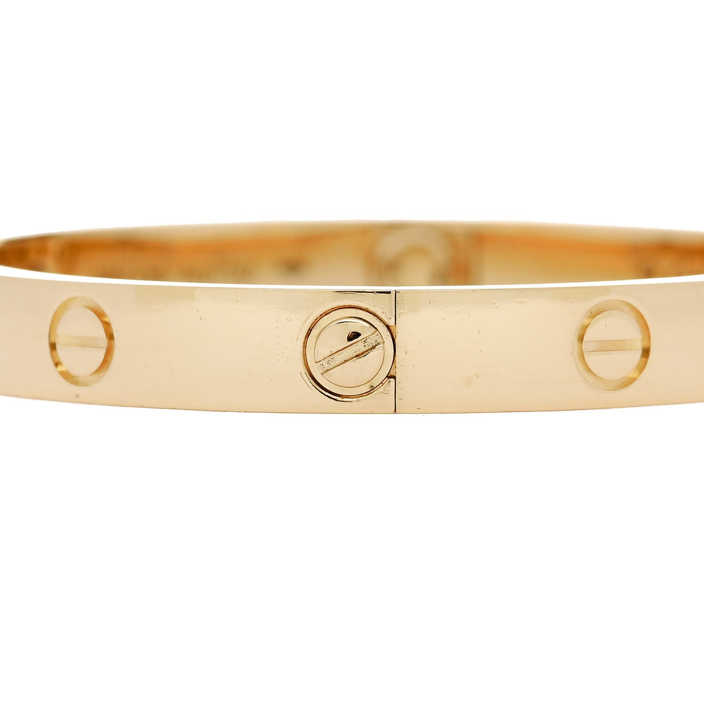 18K Yellow Gold 4 Diamond LOVE Bracelet 16