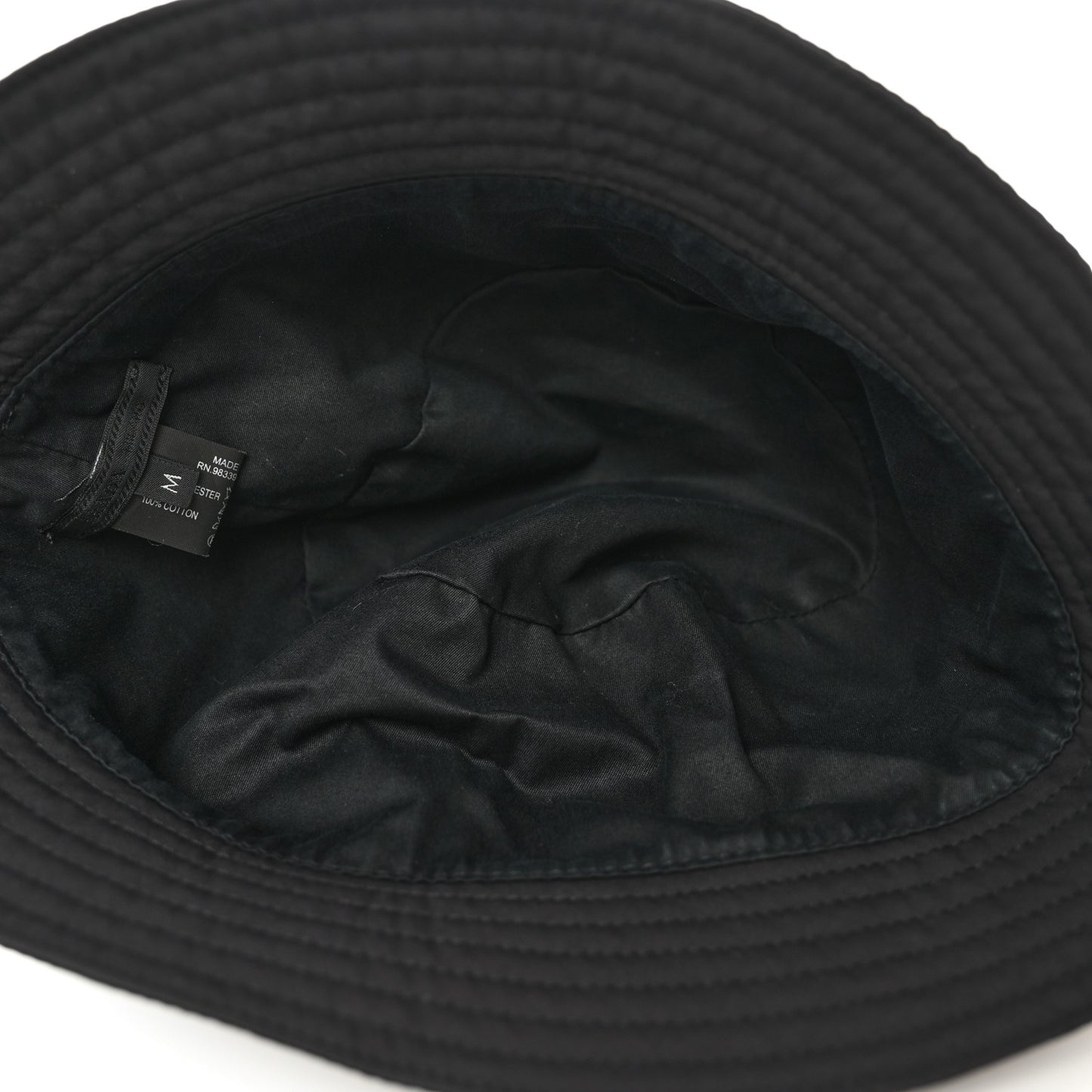 Technical Nylon Linea Rossa Bucket Hat M Black