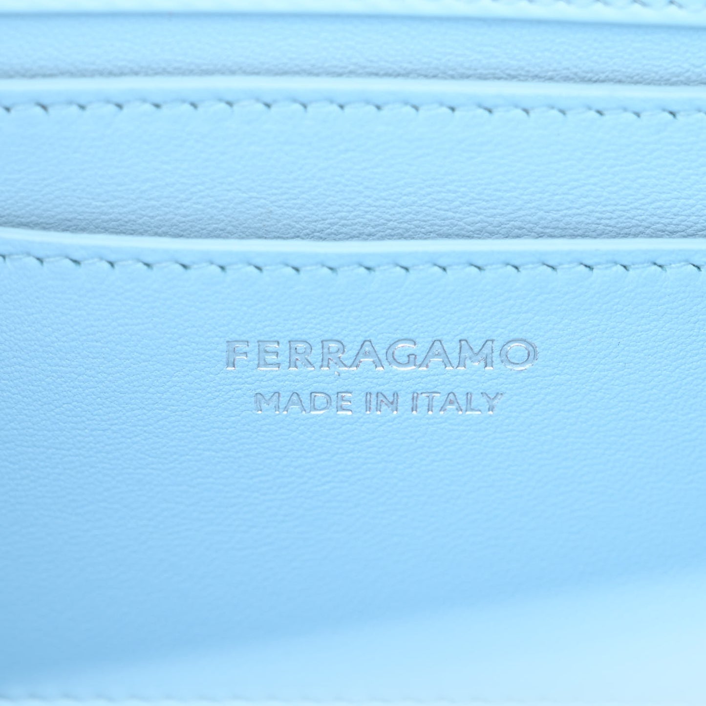 Brushed Calfskin Mini Wanda Top Handle Bag Light Blue