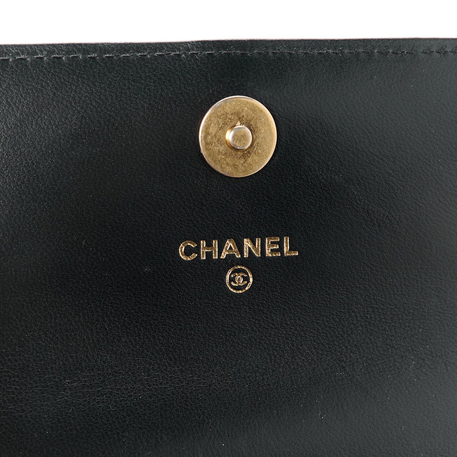 Chanel Lambskin Quilted Chain Top Handle Clutch With Chain Black 5 of 11