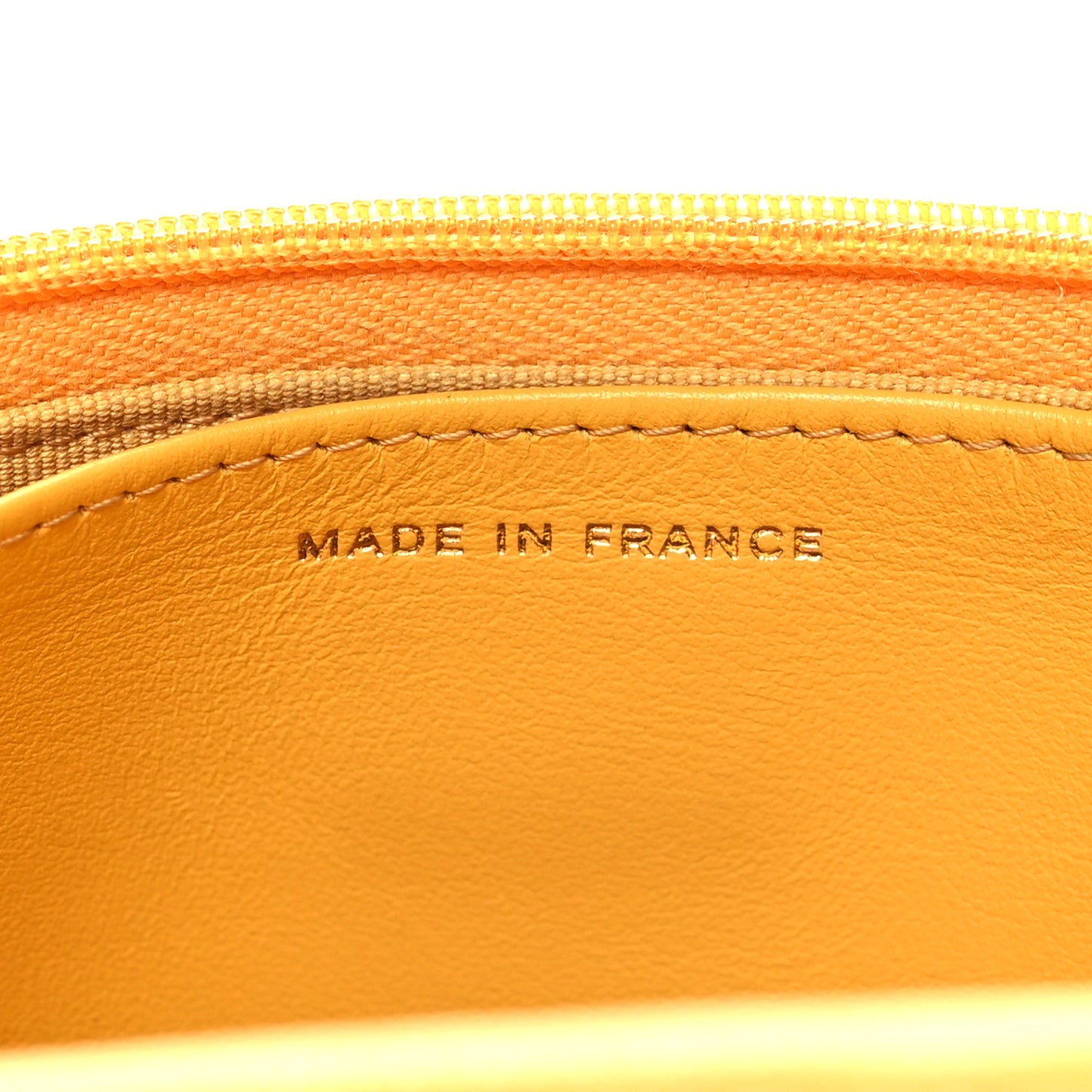 Caviar Quilted Wallet on Chain WOC Yellow