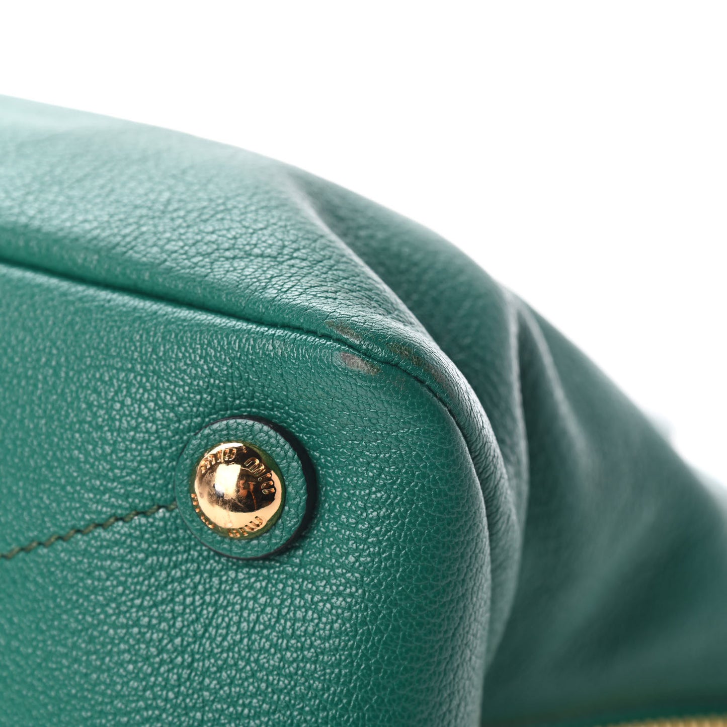 Goatskin Madras Zip Tote Green