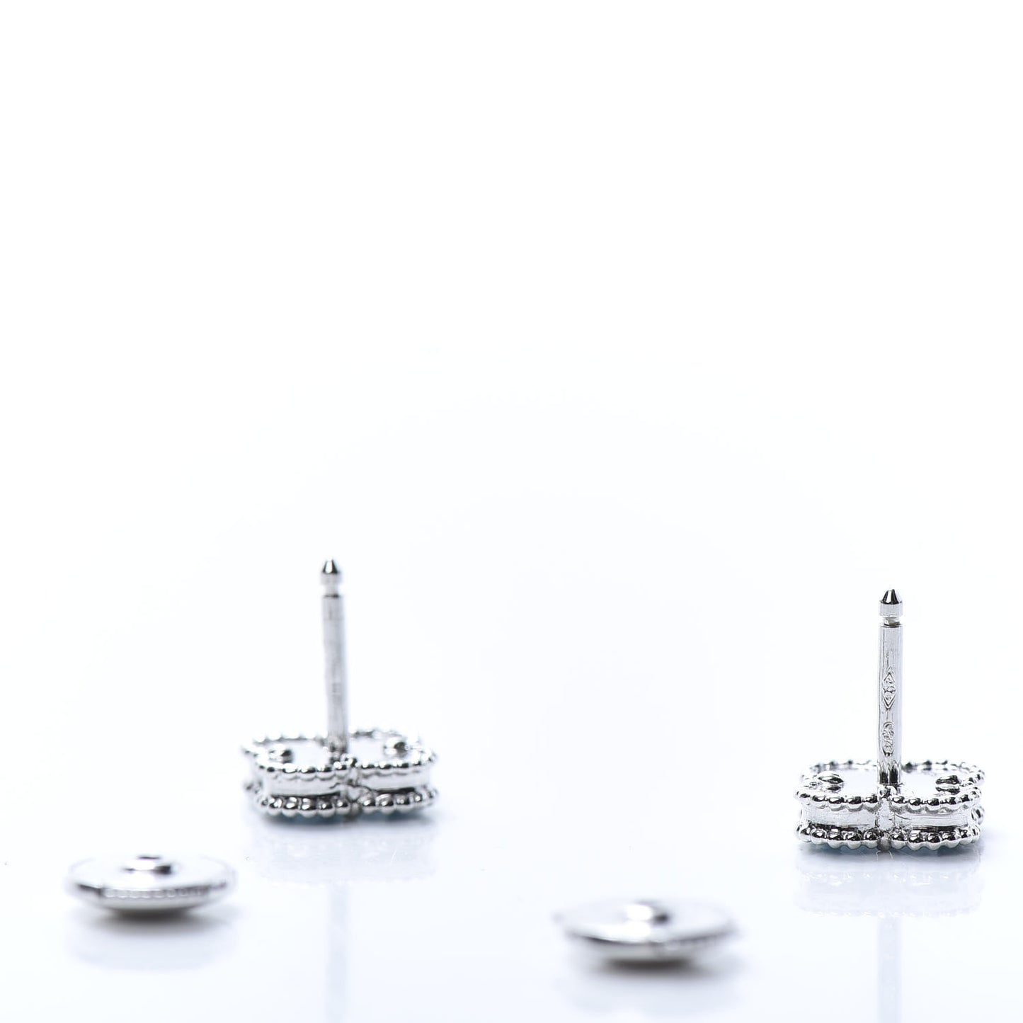 18K White Gold Turquoise Sweet Alhambra Earrings