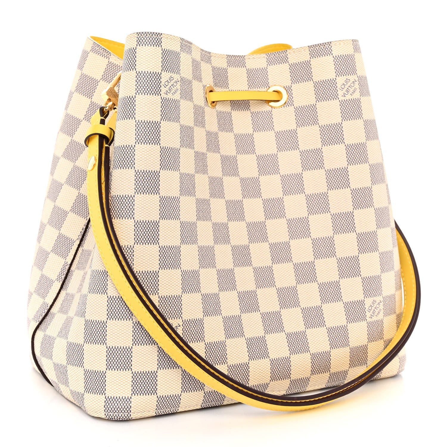 Louis Vuitton Damier Azur Neonoe MM Pineapple 3 of 10