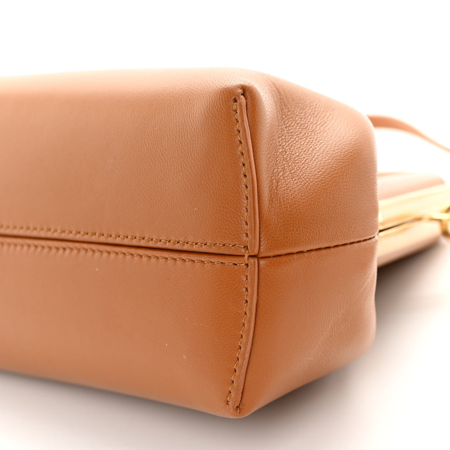 Shiny Nappa Small Fendi First Caramello