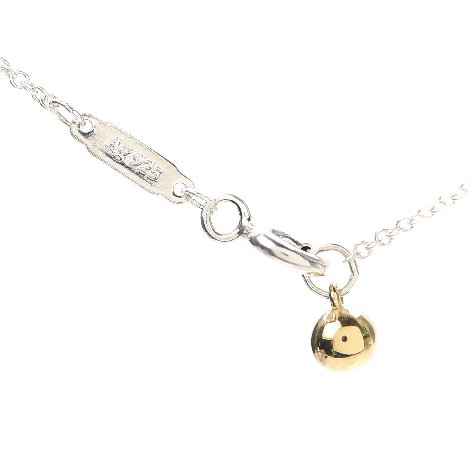 Tiffany Sterling Silver 18K Yellow Gold Return to Love Bugs Bee Pendant Necklace 5 of 5