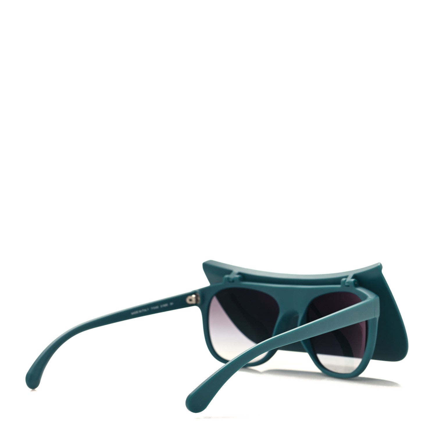 Chanel Acetate Visor Sunglasses 71046 Matte Green 4 of 7