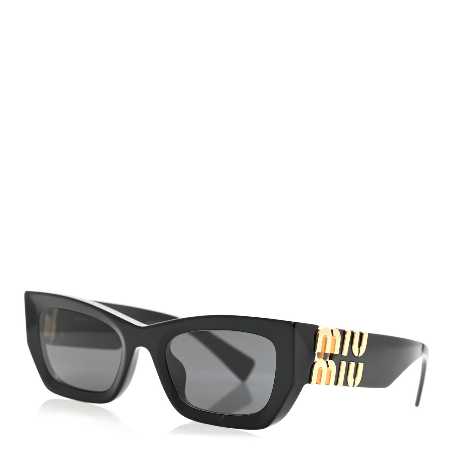 Acetate Rectangle Sunglasses SMU 09W Black
