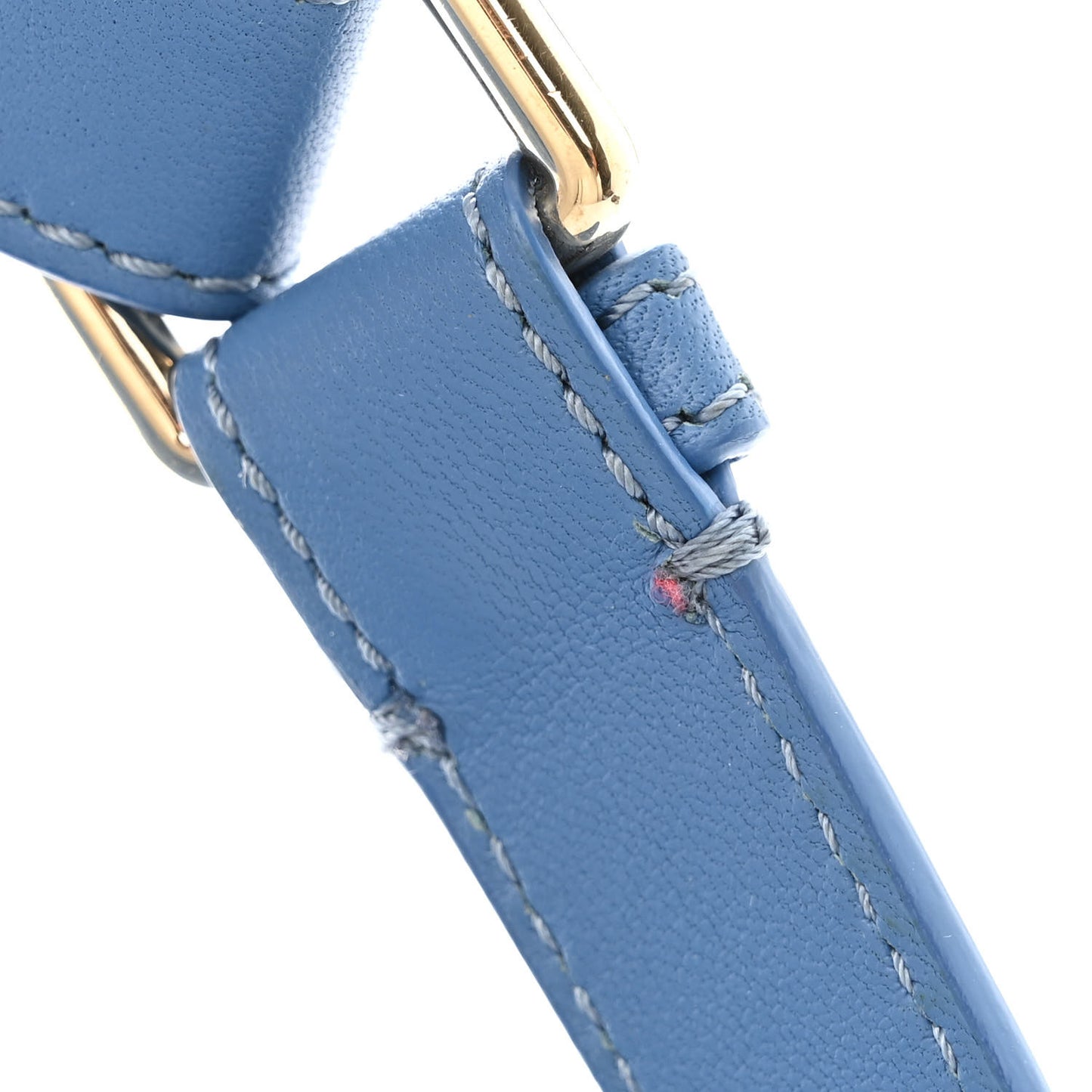 Lambskin Quilted Bi Waist Bag Fanny Pack Blue