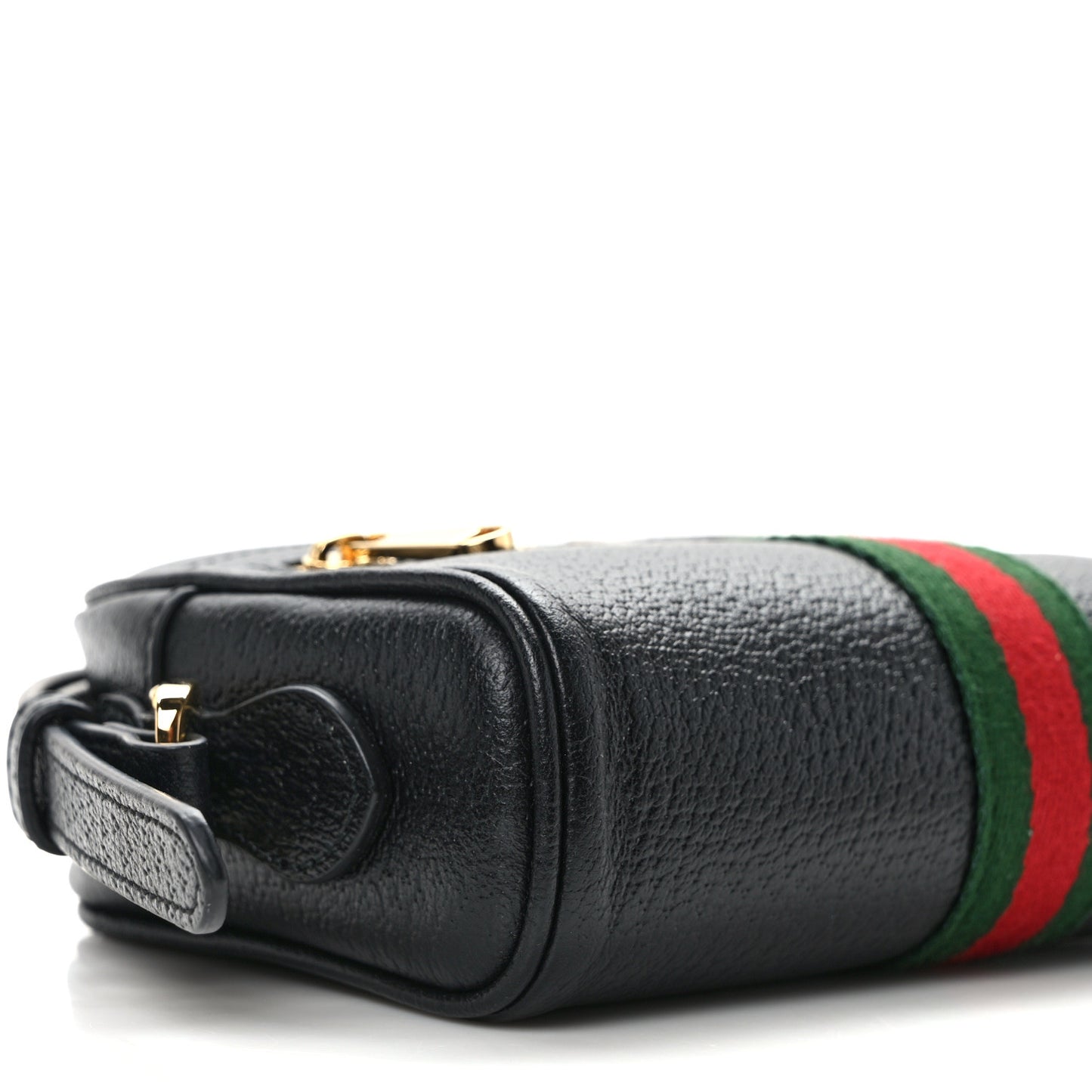 Calfskin Web Mini Ophidia Shoulder Bag Black