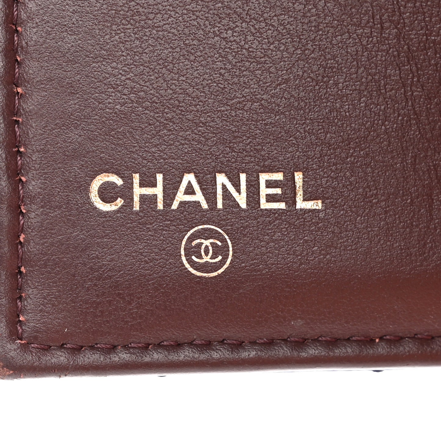 Caviar Quilted CC Zip Compact Trifold Wallet Black