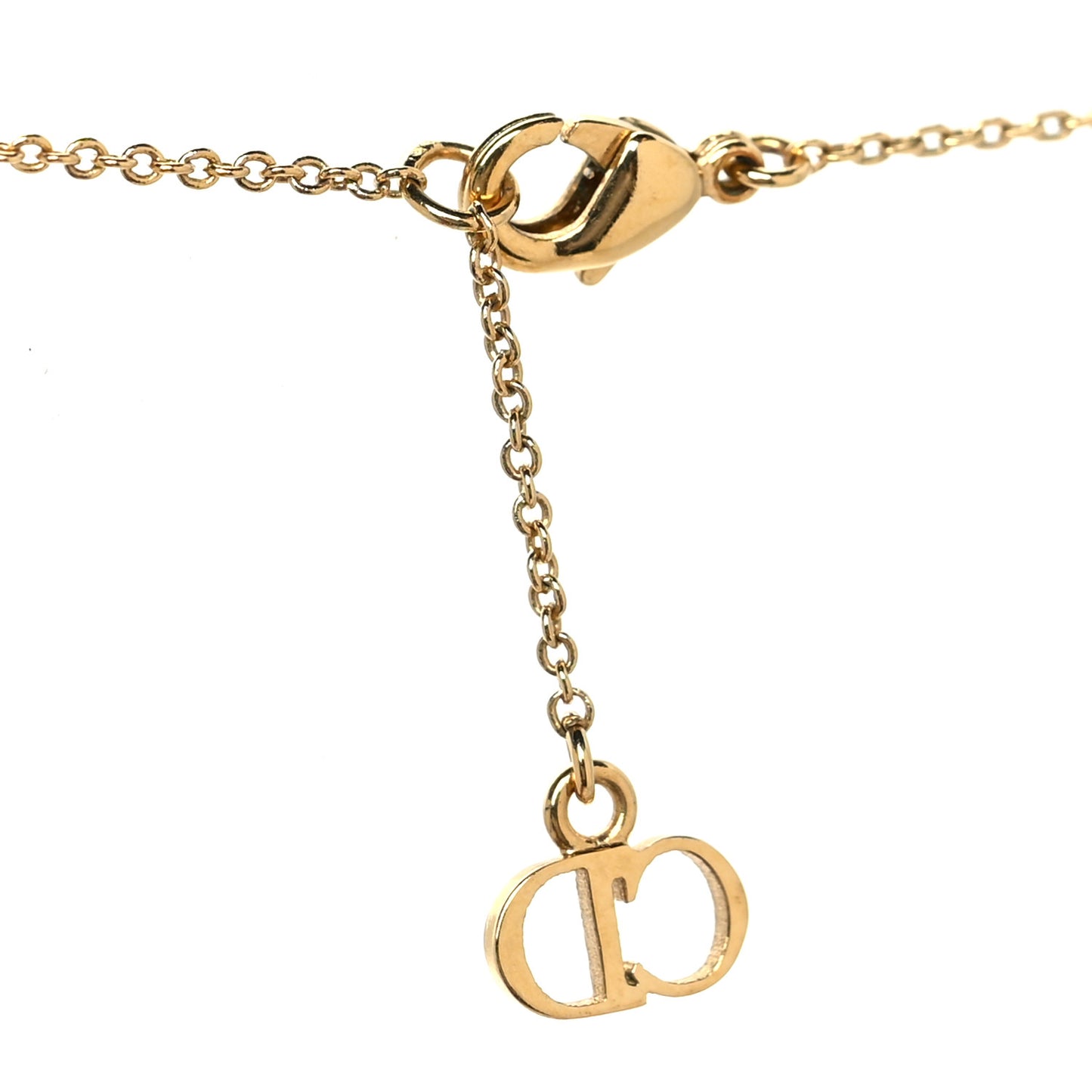 Resin Pearl Necklace Gold