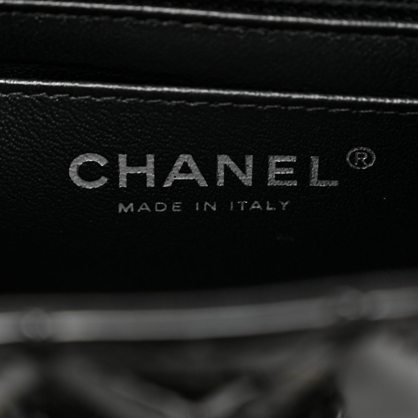 Patent Calfskin Quilted Bi-Color Mini Rectangular Flap Pink Black