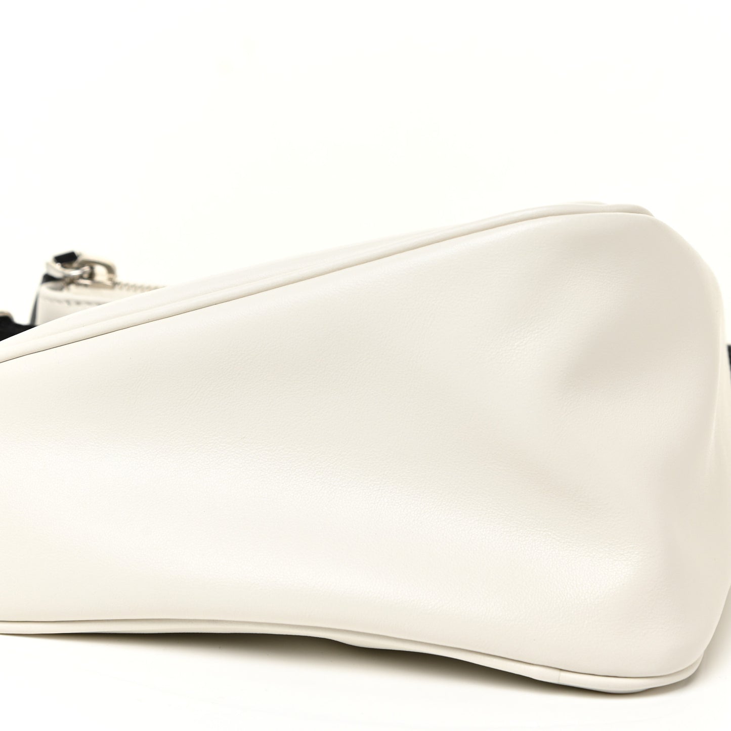 Grace Lux Triangle Shoulder Bag White