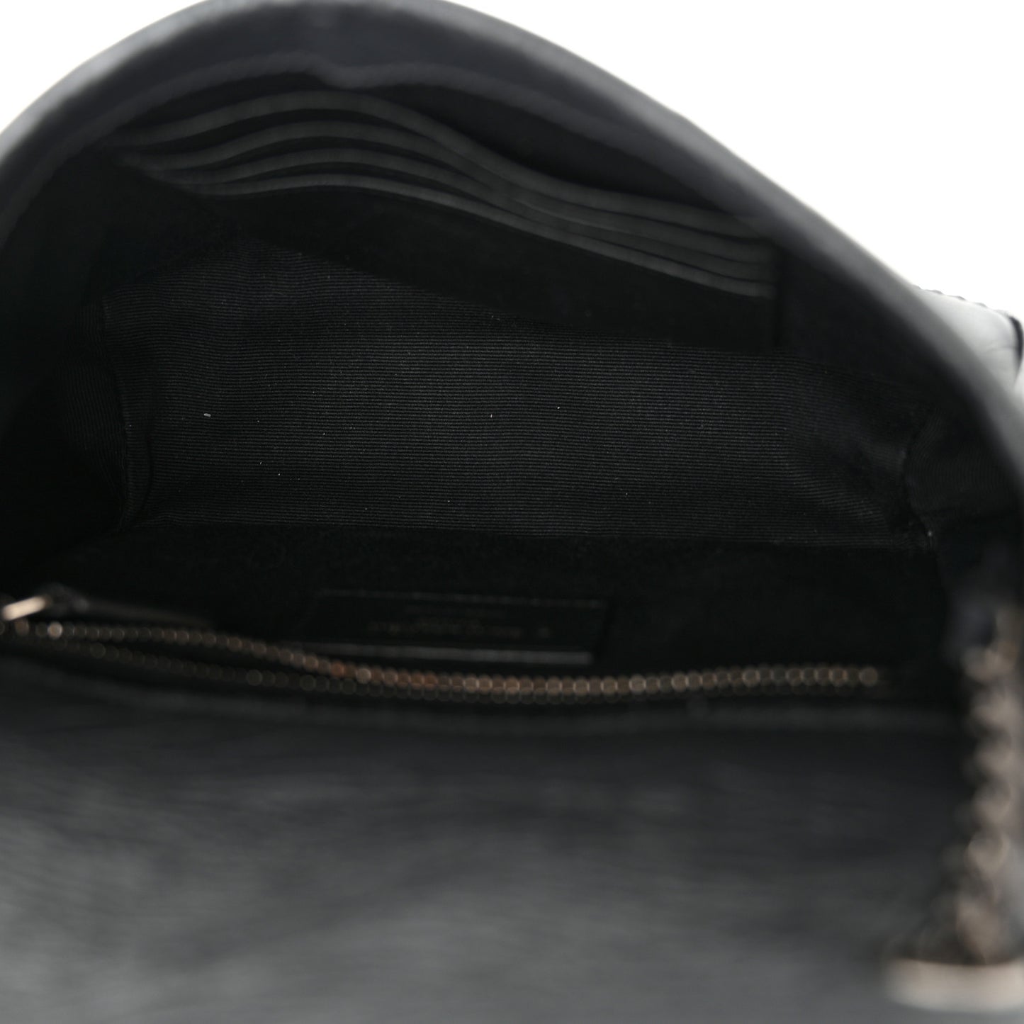 Crinkled Calfskin Matelasse Monogram Niki Chain Wallet Storm
