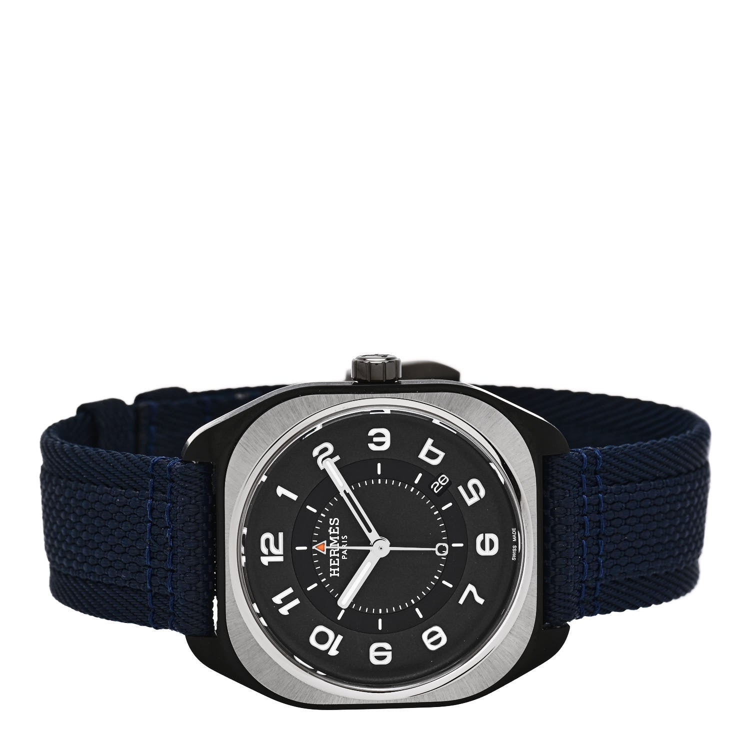 Hermes DLC Coated Titanium Nylon 39mm H08 Automatic Watch Bleu Abysse 2 of 5