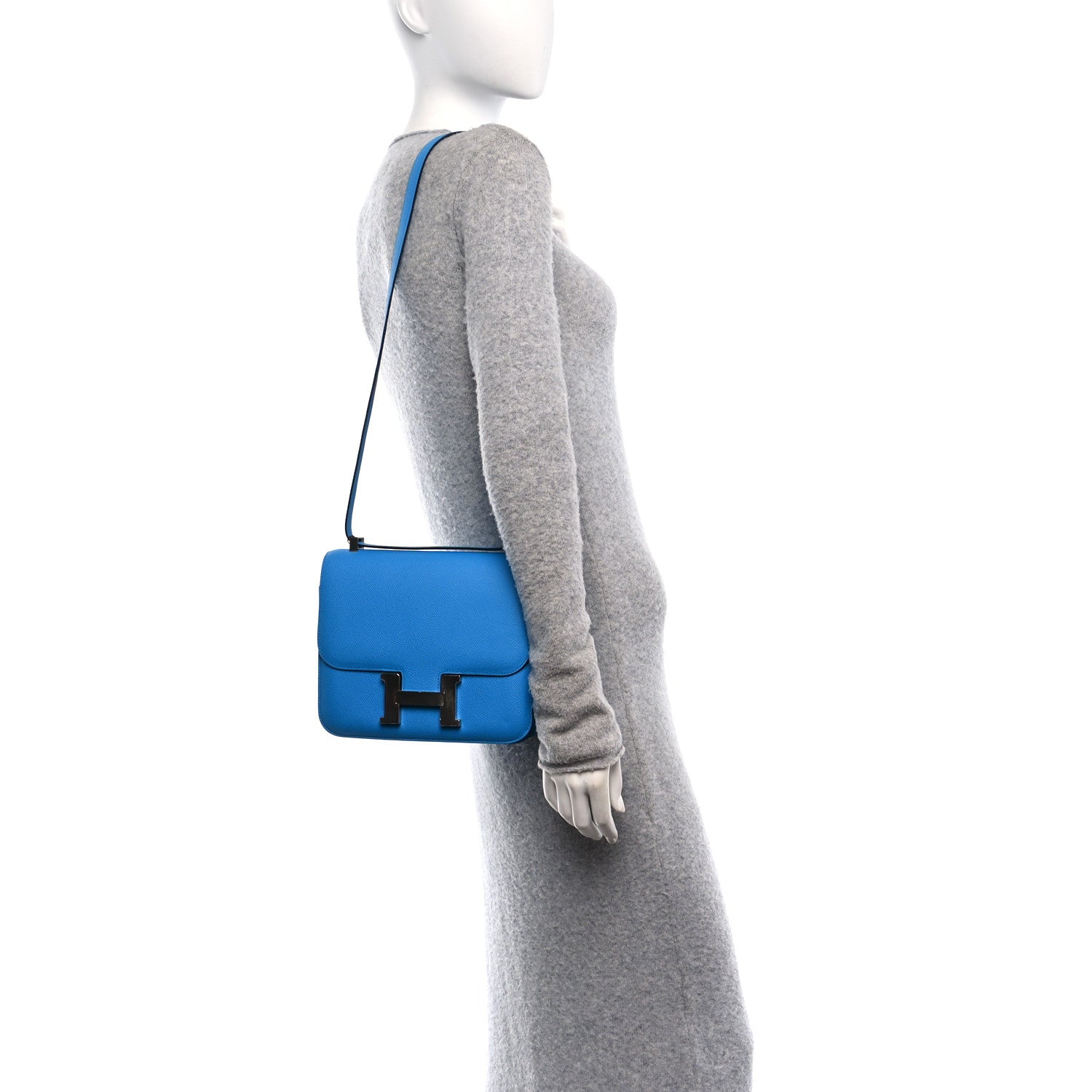 Hermes Epsom Constance 24 Bleu Frida 2 of 11