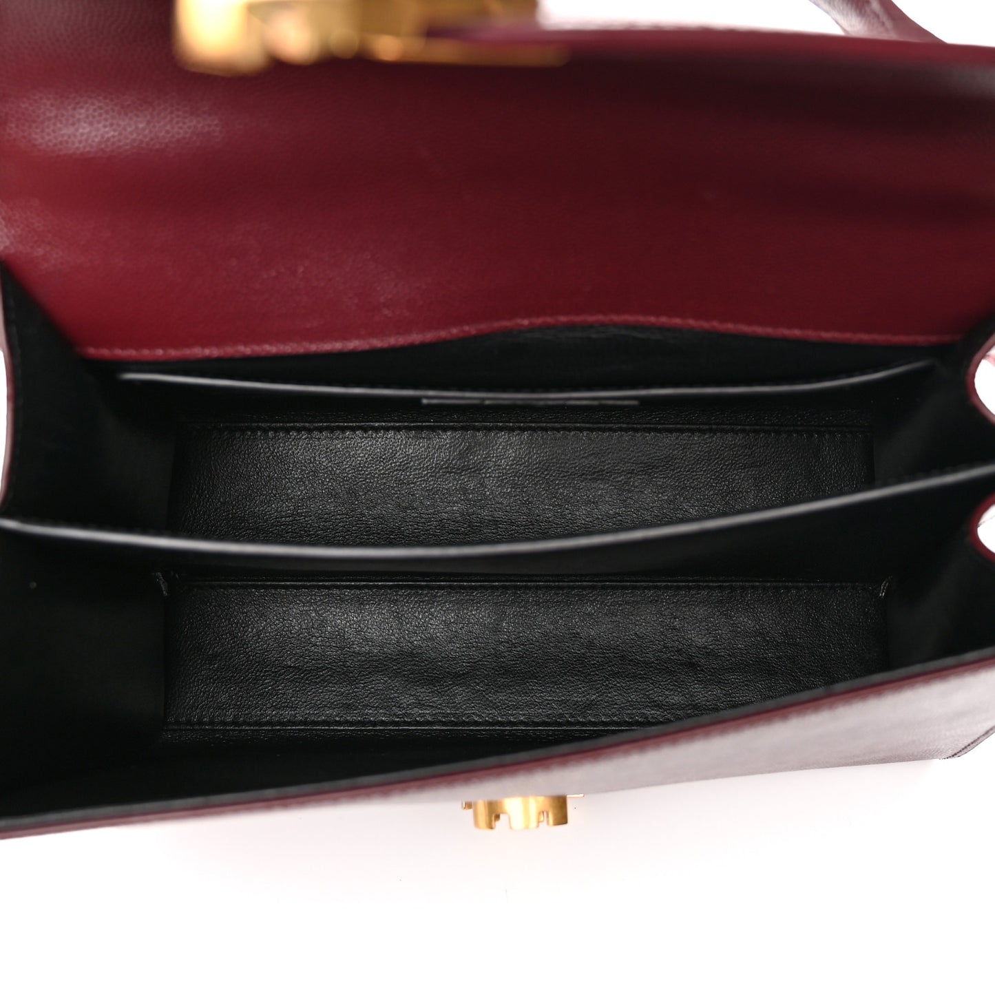 Grain de Poudre Medium Classic Monogram Cassandra Top Handle Rouge Legion