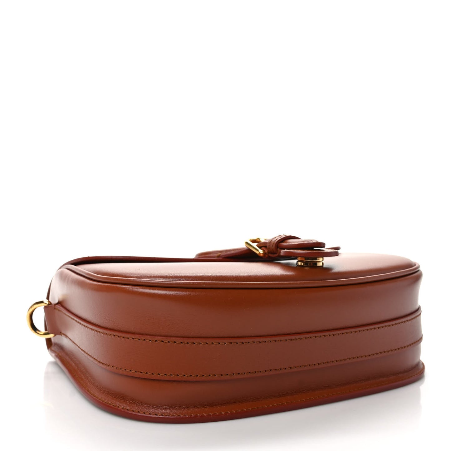 Box Calfskin Medium Bobby Flap Dark Tan