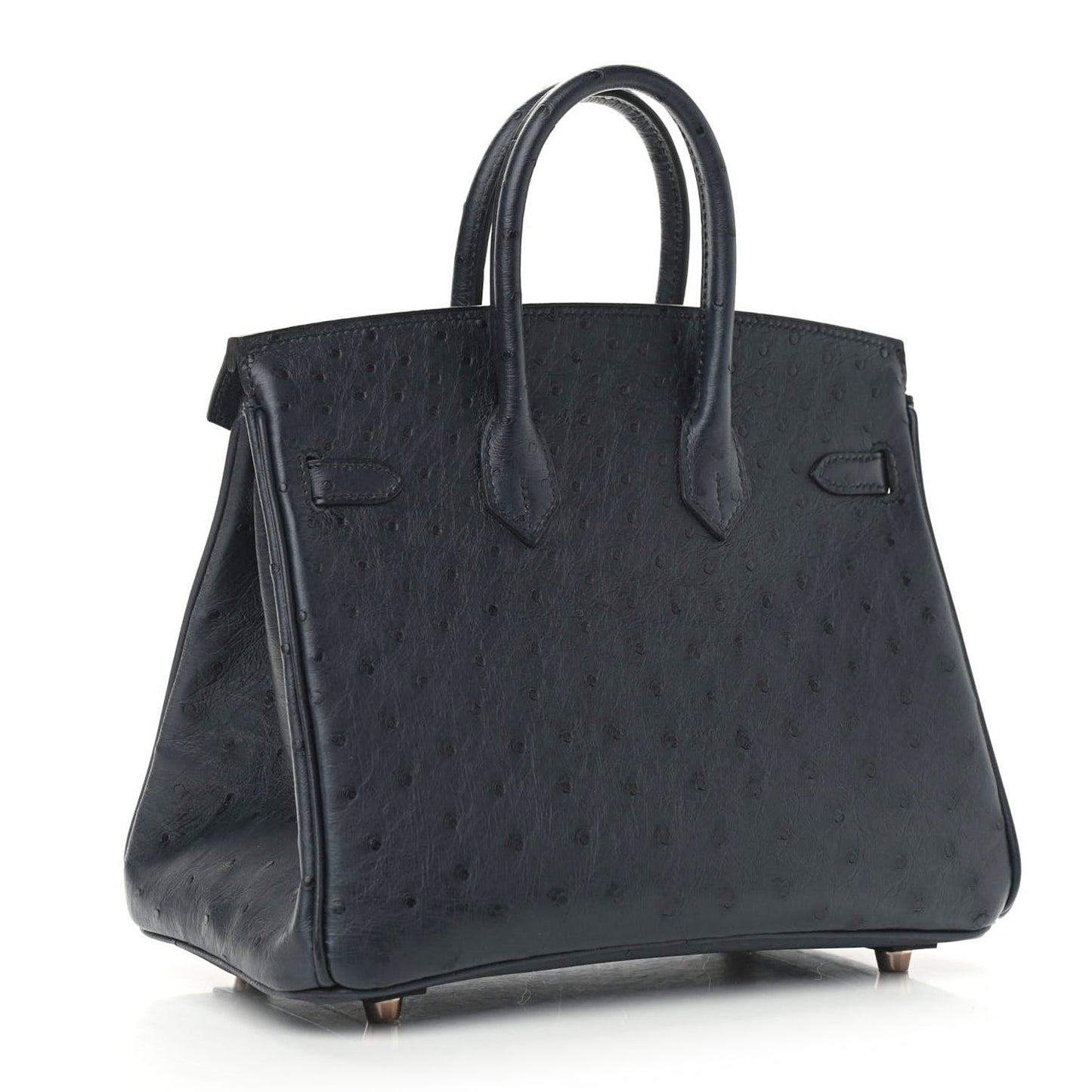 Ostrich Birkin 25 Bleu Indigo