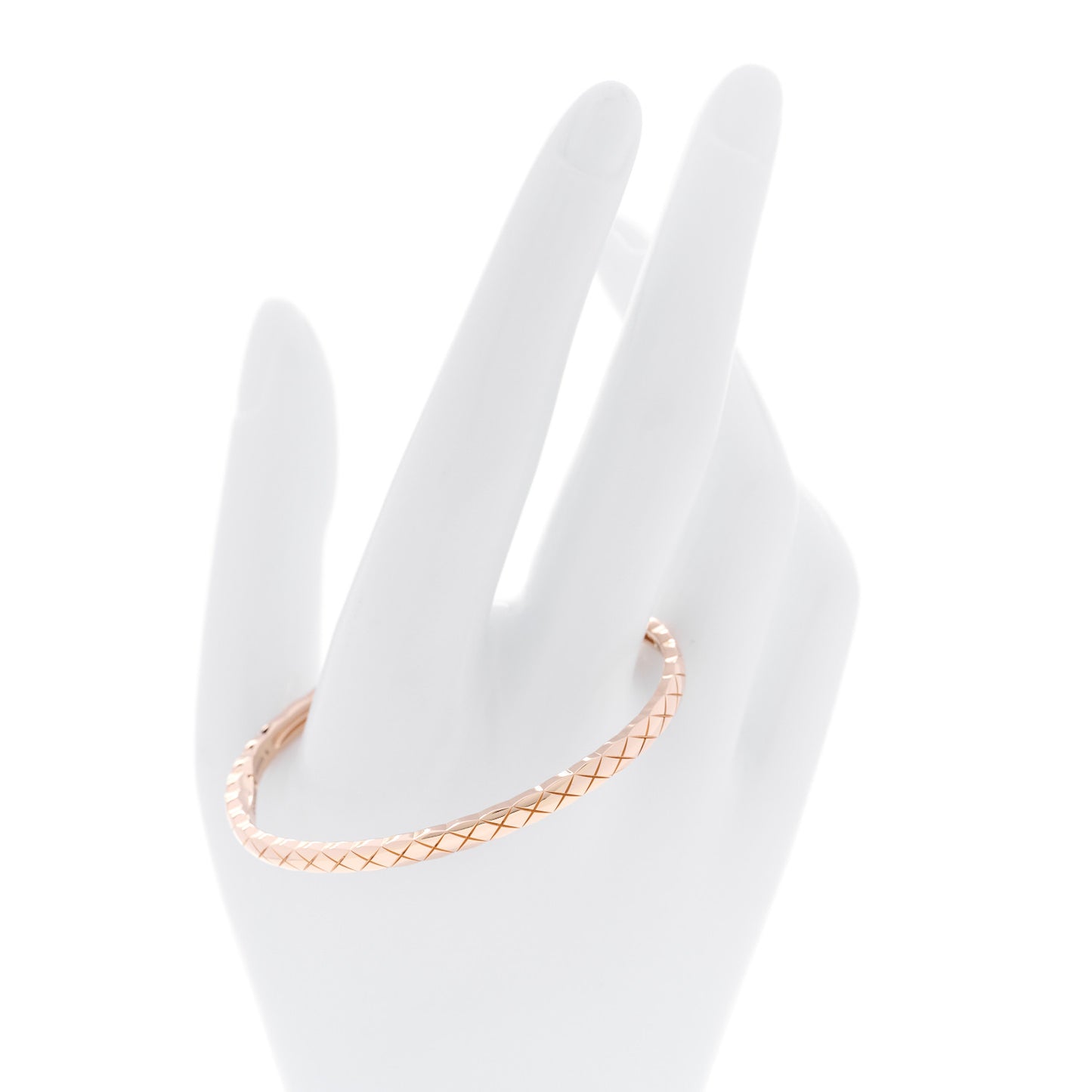 18K Beige Gold Mini Coco Crush Bangle Bracelet S