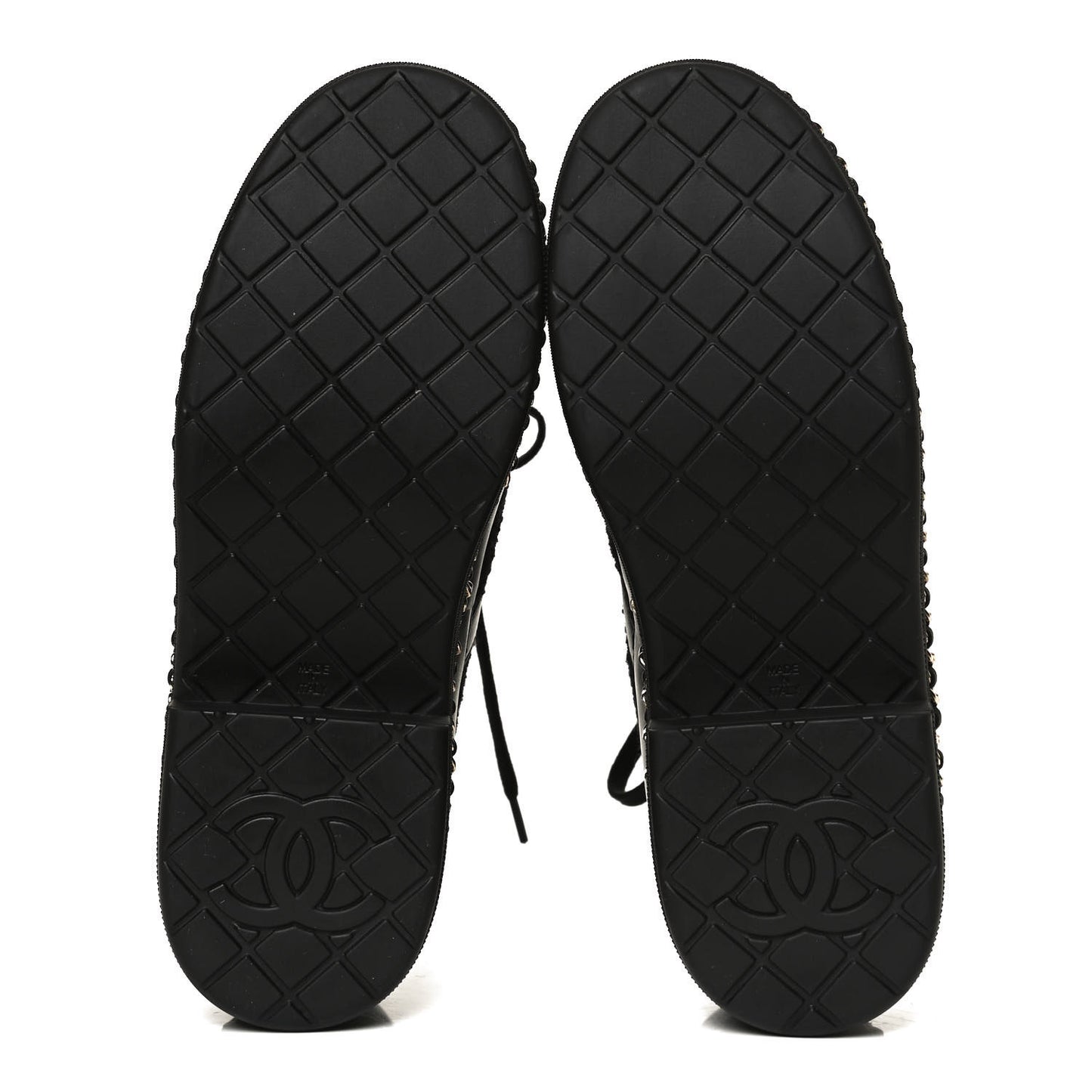 Tweed Calfskin Chain Short Boots 36 Black