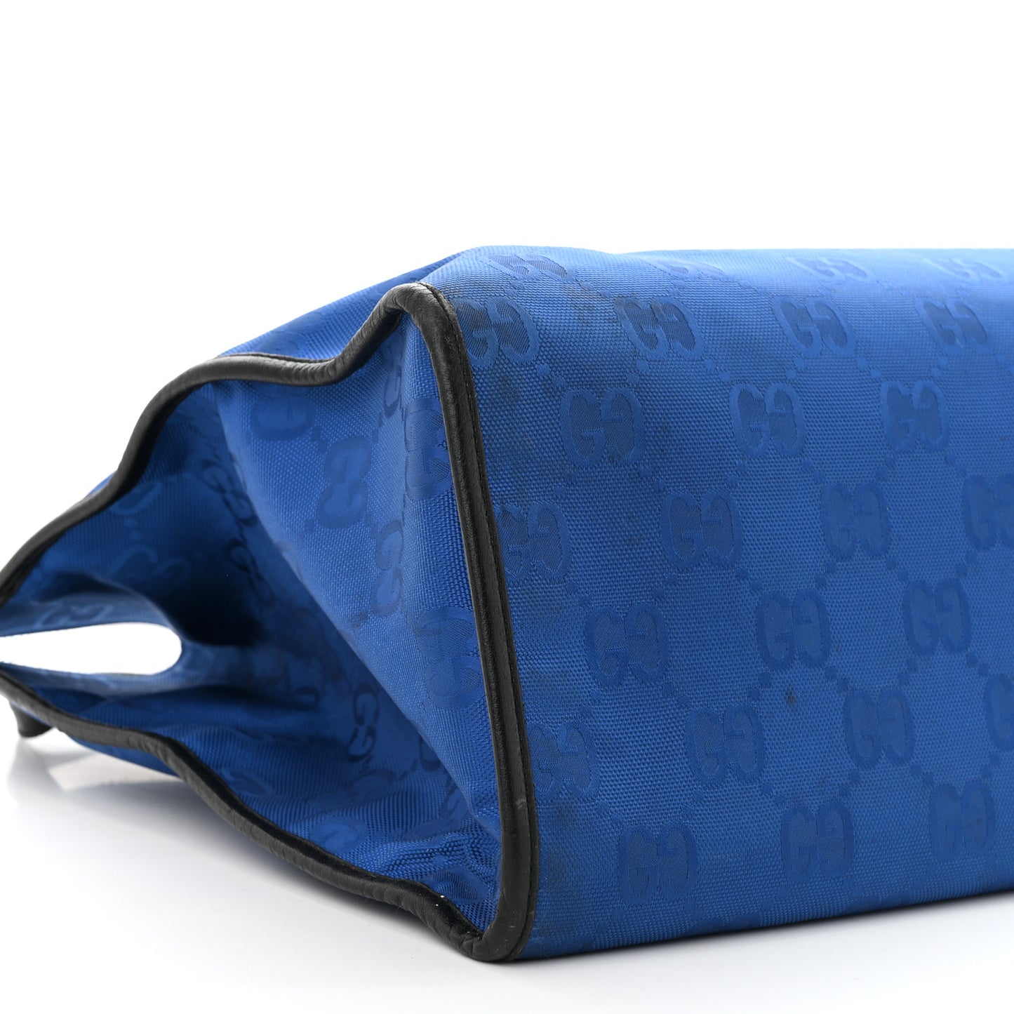 Econyl Nylon Monogram Large Off The Grid Tote Bag Guilted Blue Black