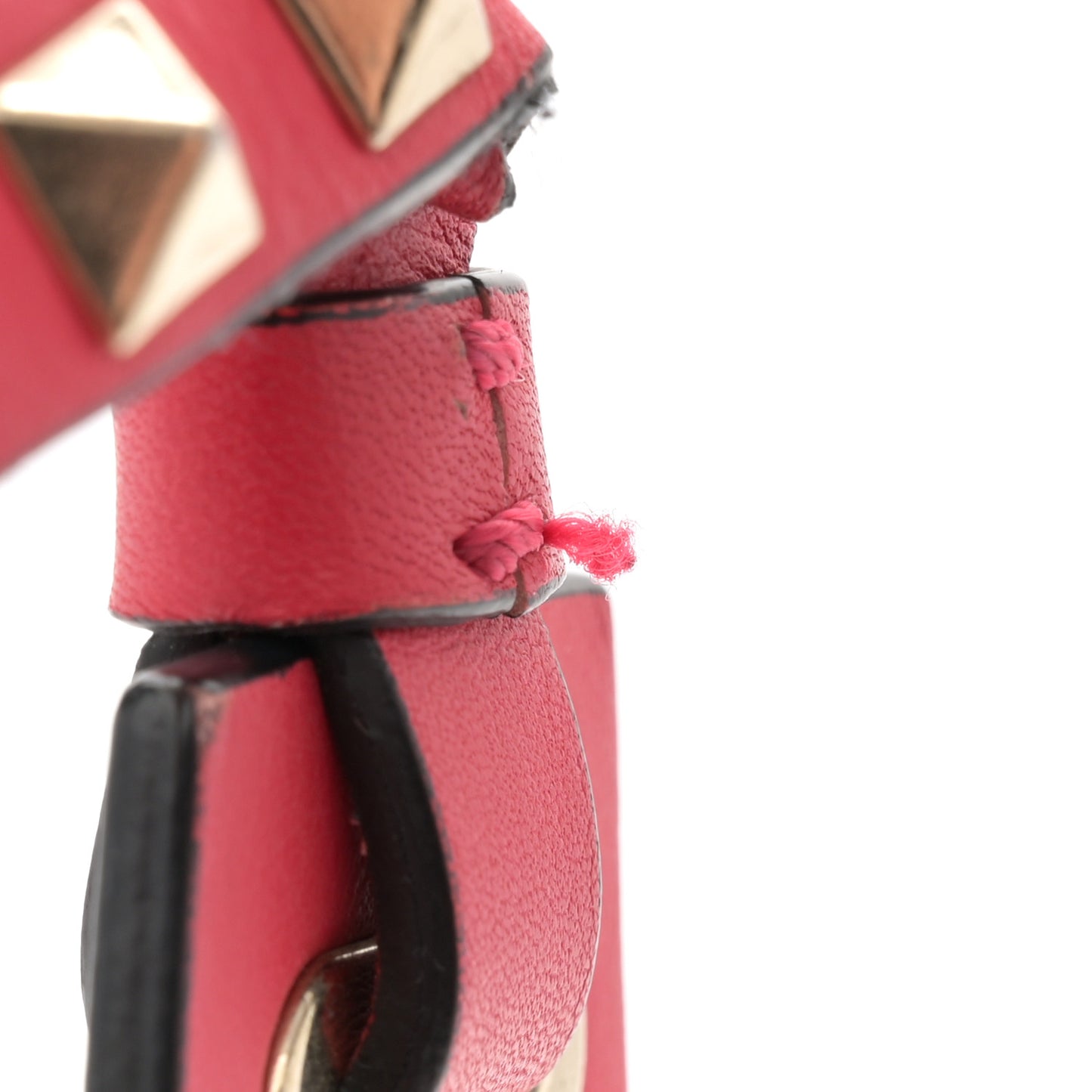 Vitello Rockstud Crossbody Bag Pink