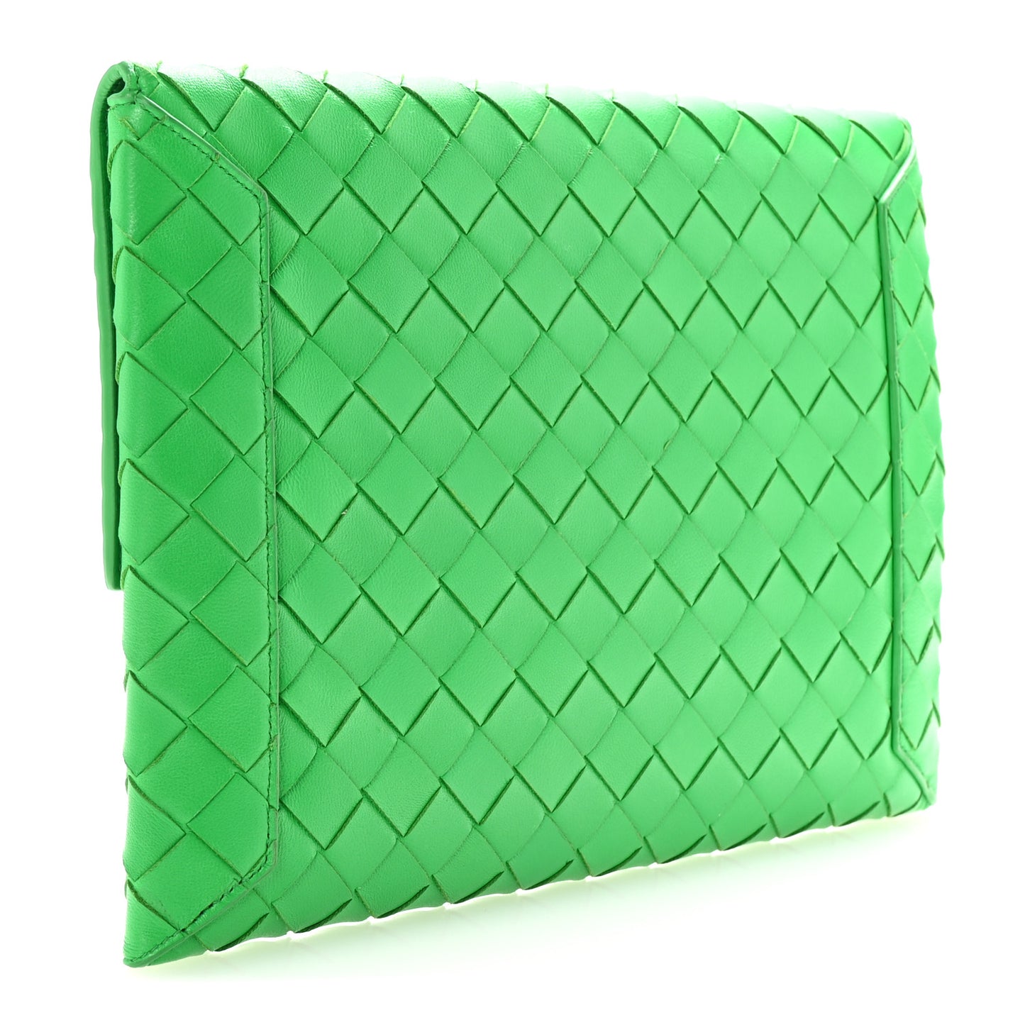 Nappa Intrecciato Flap Pouch Parakeet