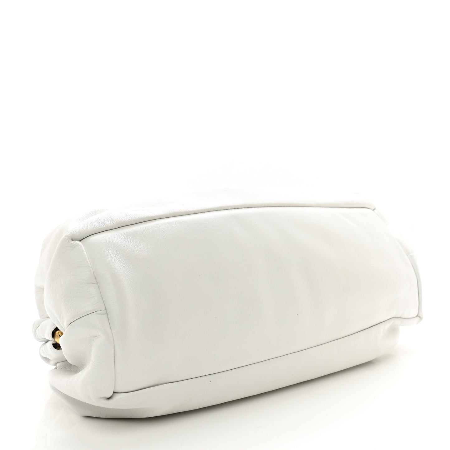 Lambskin Cloud Clutch White
