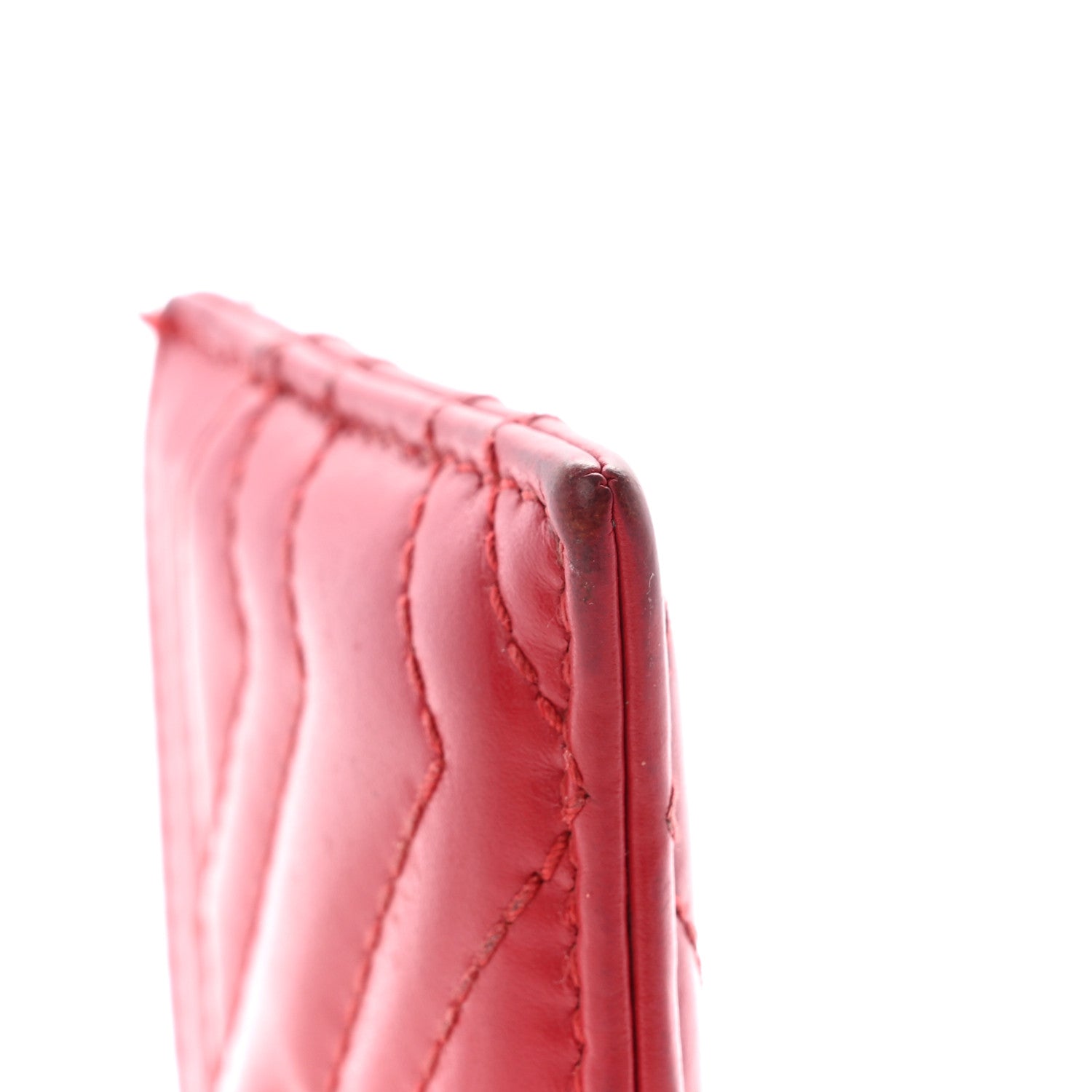 Gucci Calfskin Matelasse GG Marmont Card Holder Hibiscus Red 8 of 18