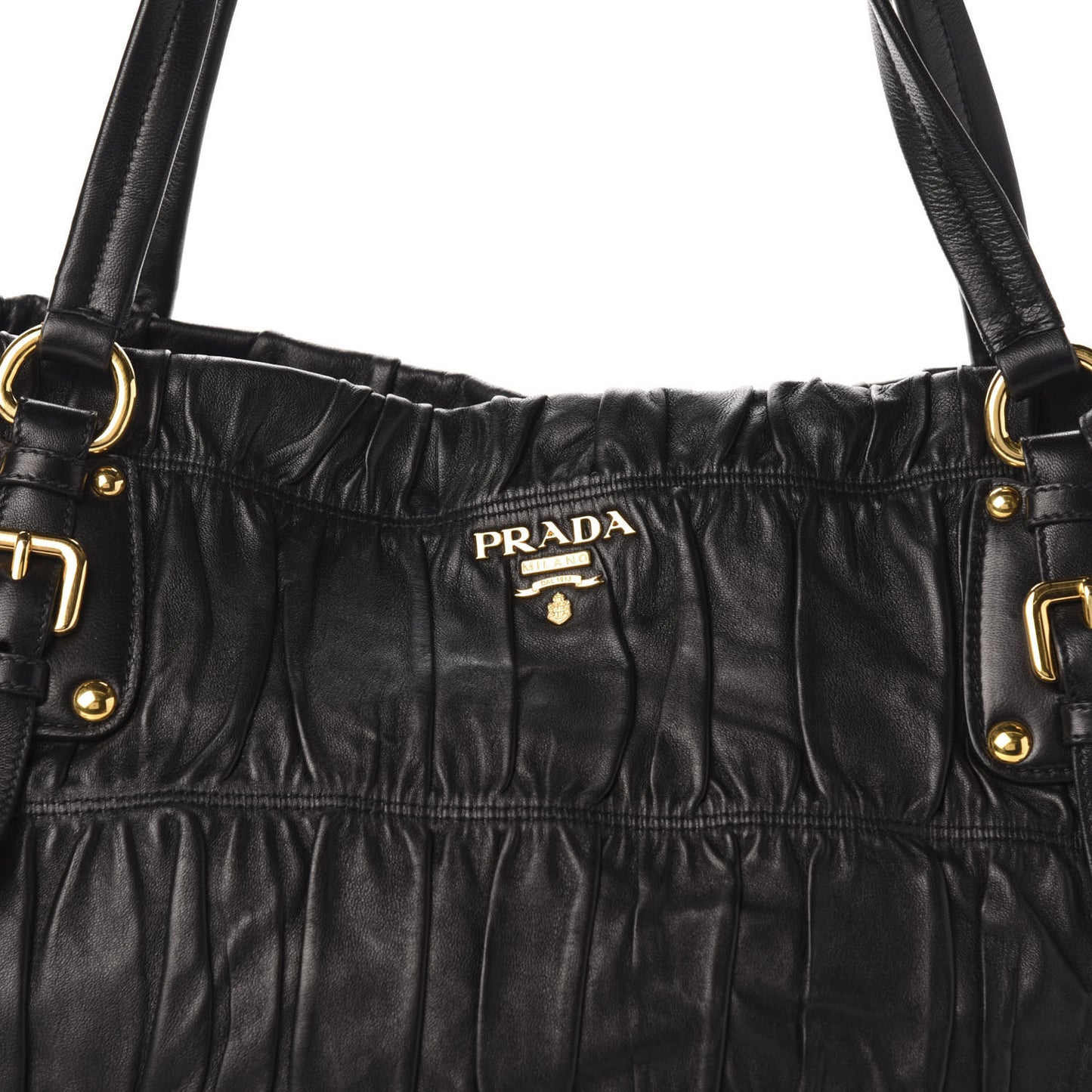 Nappa Gaufre Antik Tote Black
