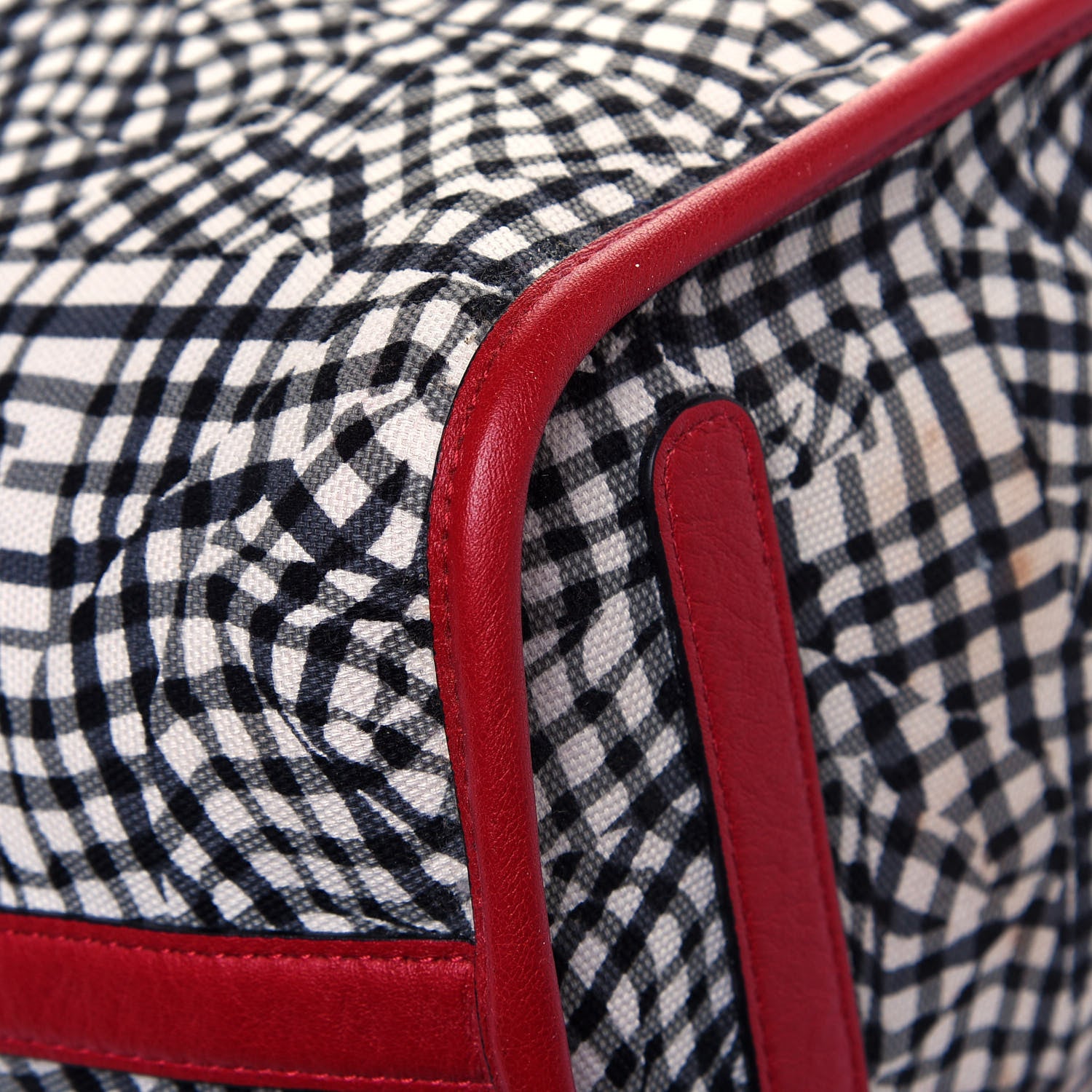 MCM Visetos Medium Liz Reversible Shopper Tote Ruby Red 18 of 19