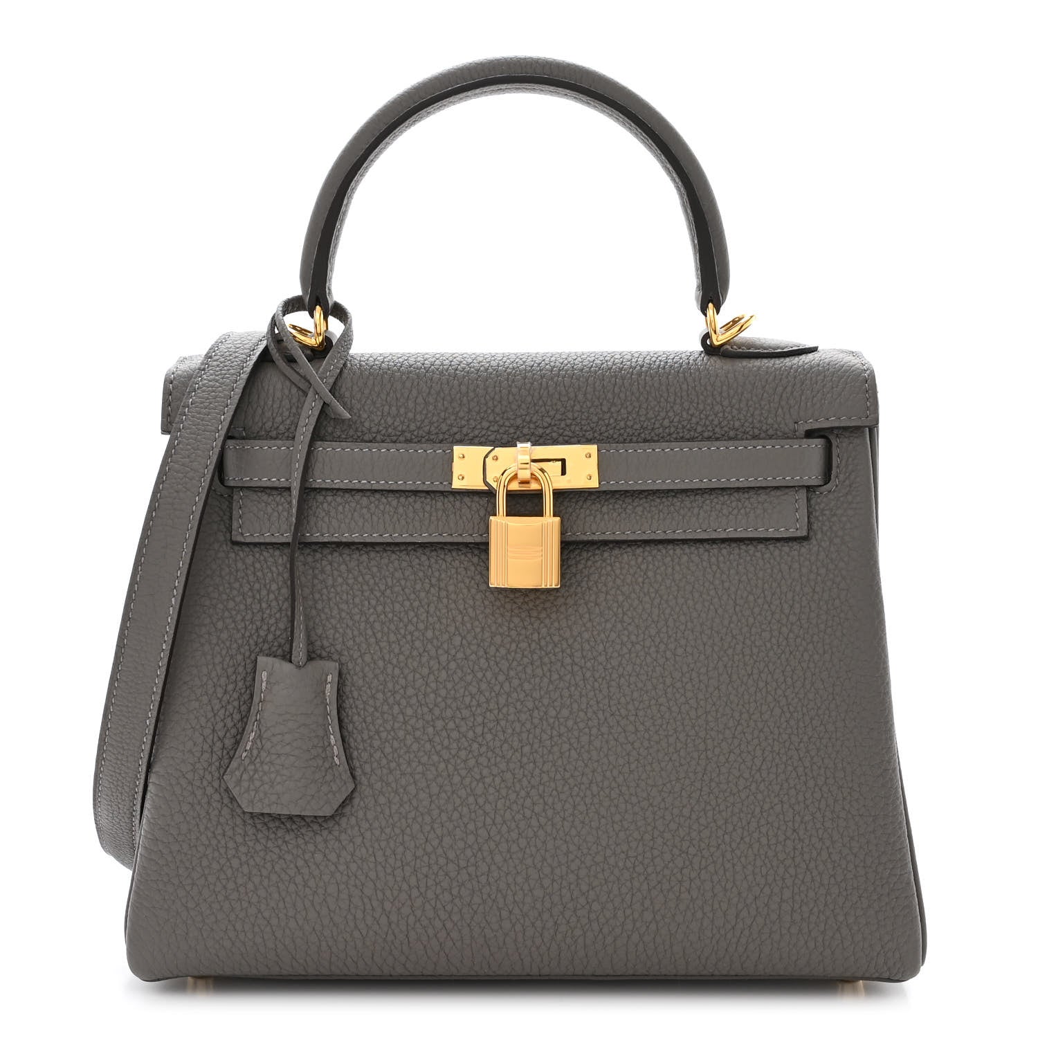 Hermes Togo Kelly Retourne 25 Gris Meyer 1 of 11