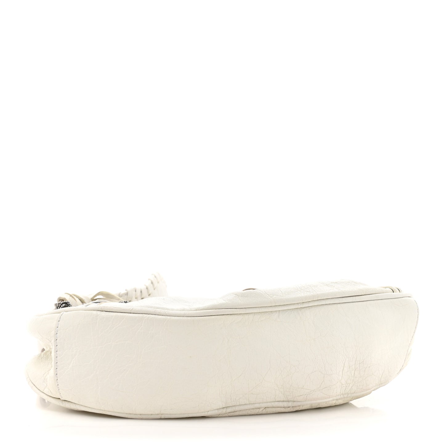 Agneau Arena Le Cagole Shoulder Bag XS Optic White