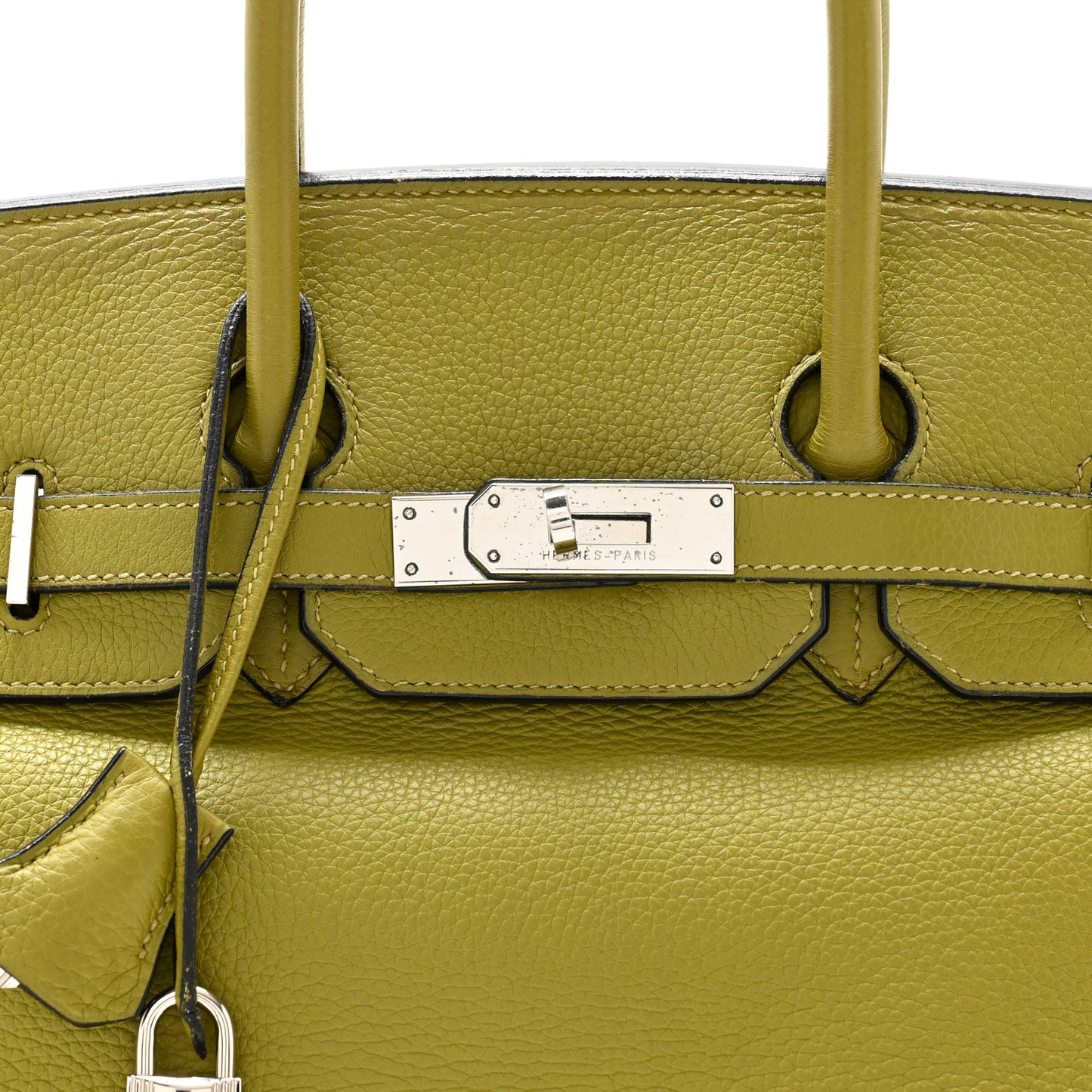 Taurillon Clemence Birkin 35 Vert Chartreuse
