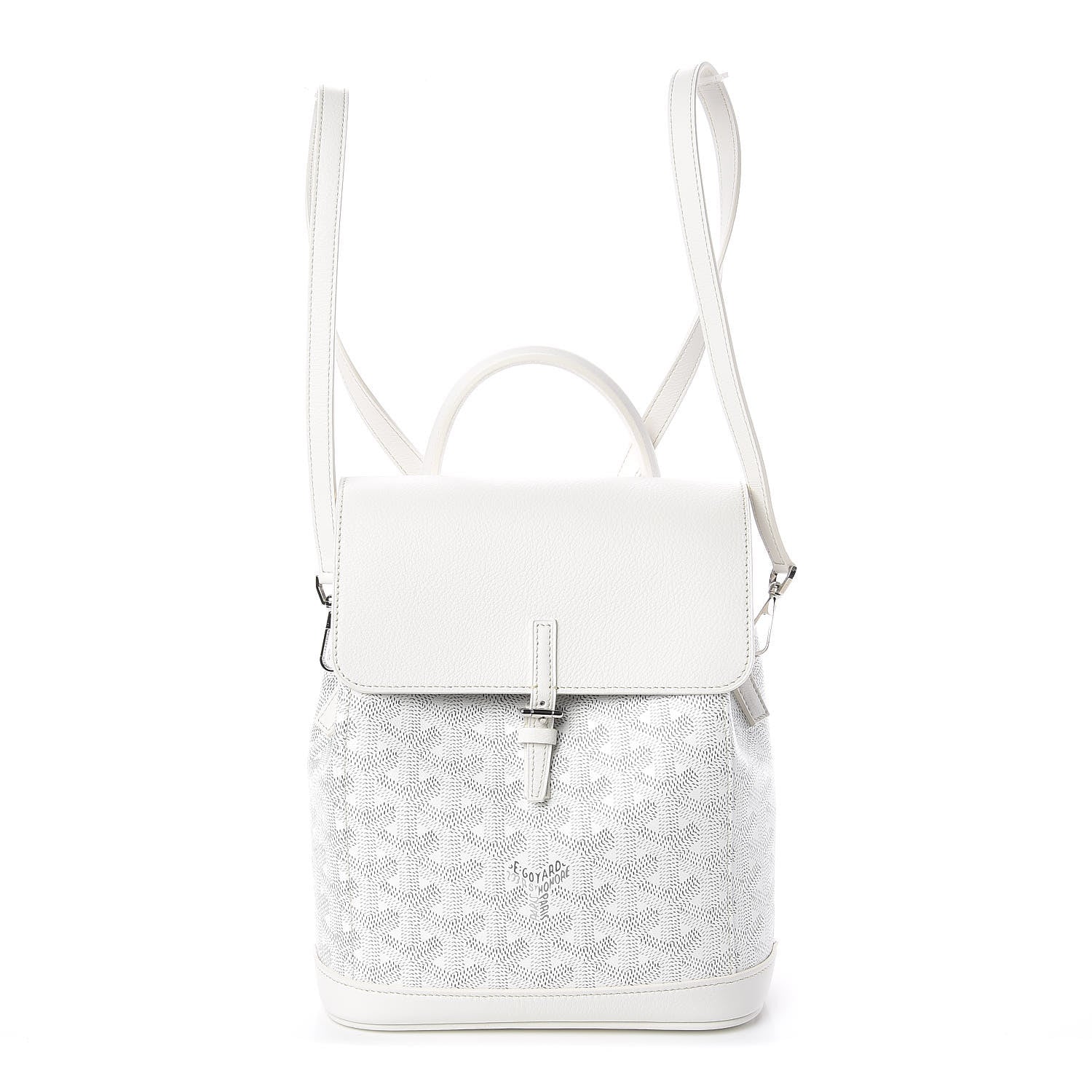 goyard alpin mini backpack price Goyard Goyardine Calfskin Mini Alpin Backpack White 495427 – FASHIONPHILE