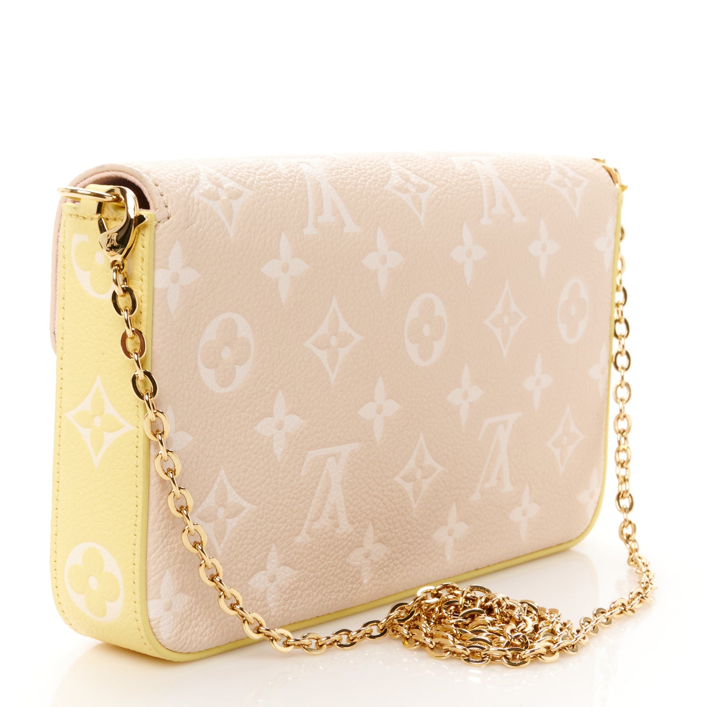 Empreinte Spring in the City Felicie Pochette Chain Wallet Pink Beige Yellow