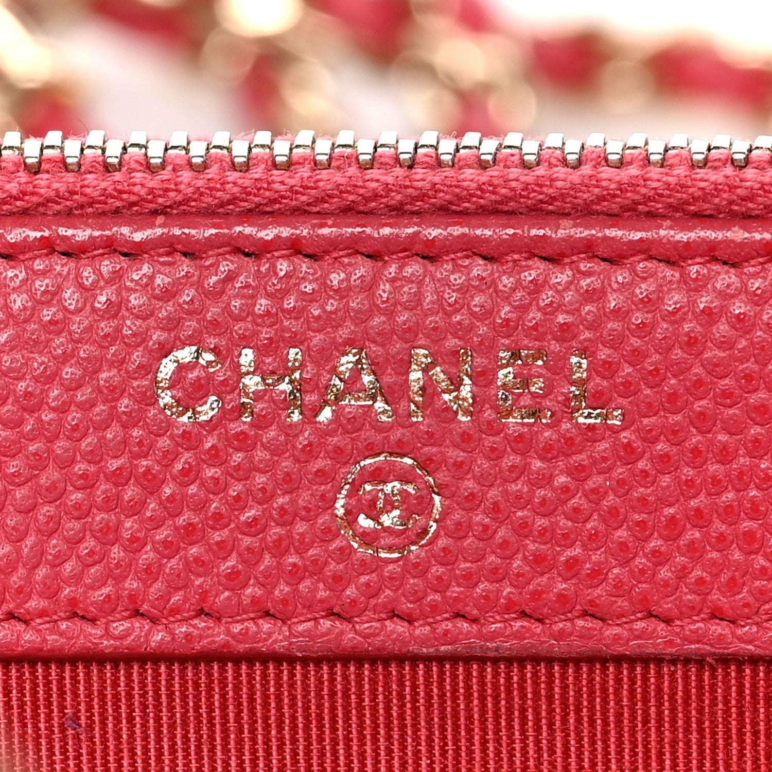 Chanel Caviar Quilted Small Clutch With Chain Pink 6 of 10