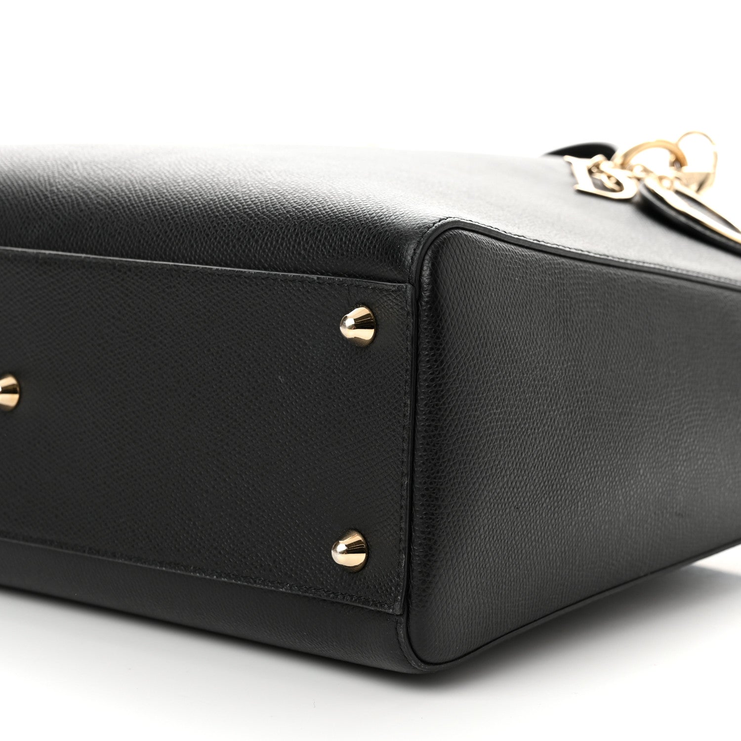 Christian Dior Grained Calfskin Large Lady Dior Black 9 of 12
